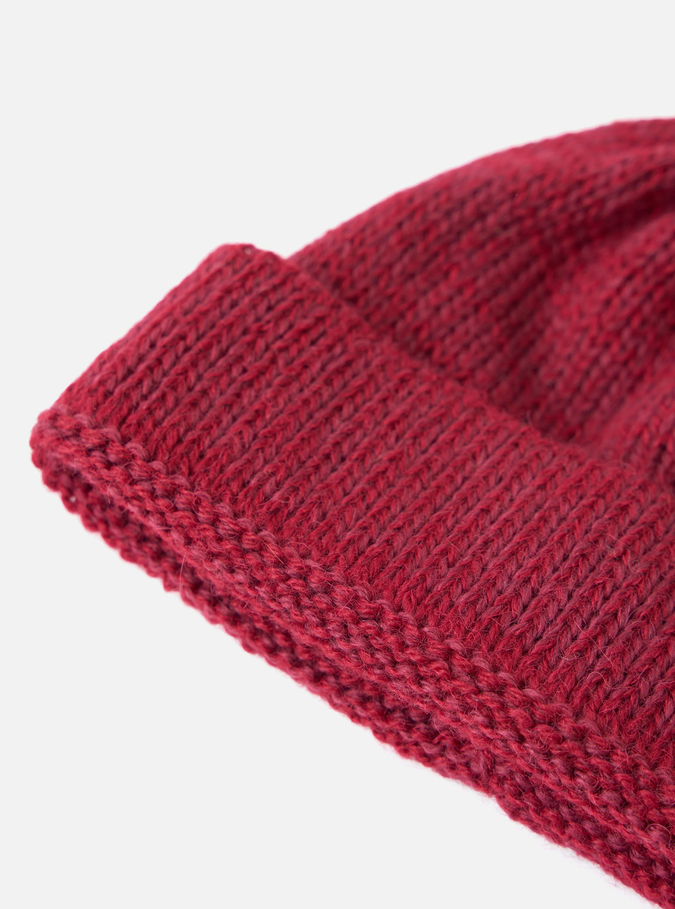 Red Alpaca/British Wool Bobble Hat - Image 3