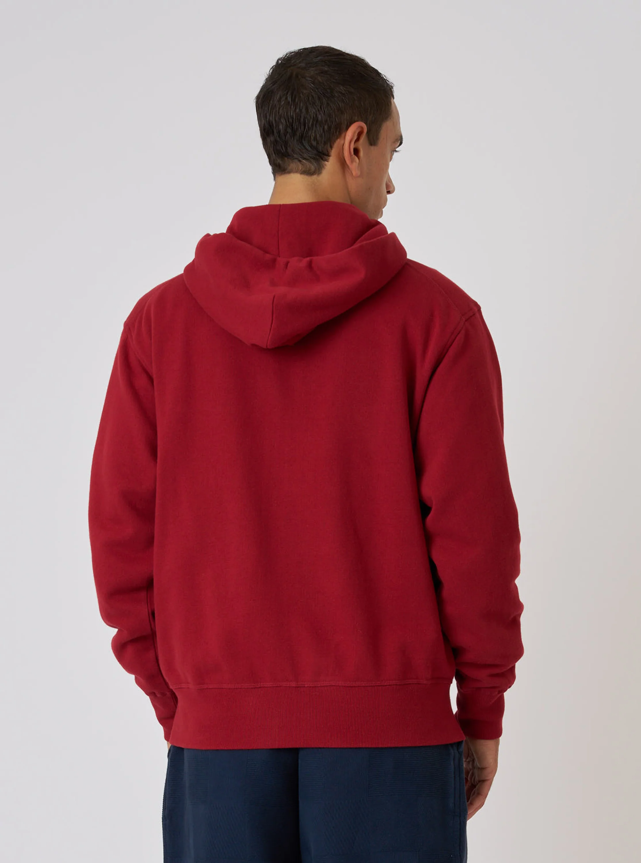 Red Brush Back Sweat New York Hoody - Image 3