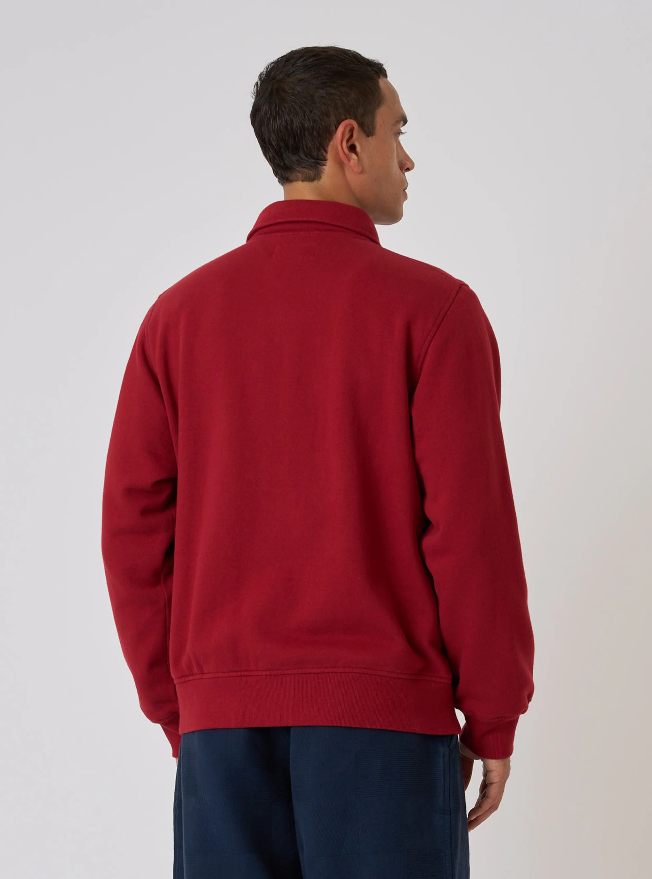 Red Brush Back Sweat Tyler Sweat Jacket - Image 3
