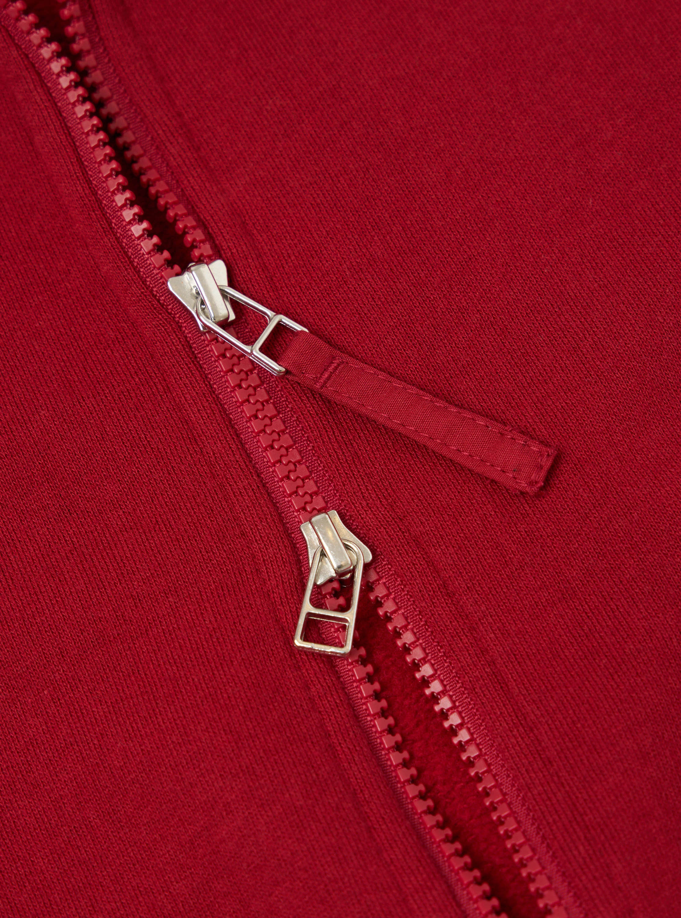 Red Brush Back Sweat Tyler Sweat Jacket - Image 7