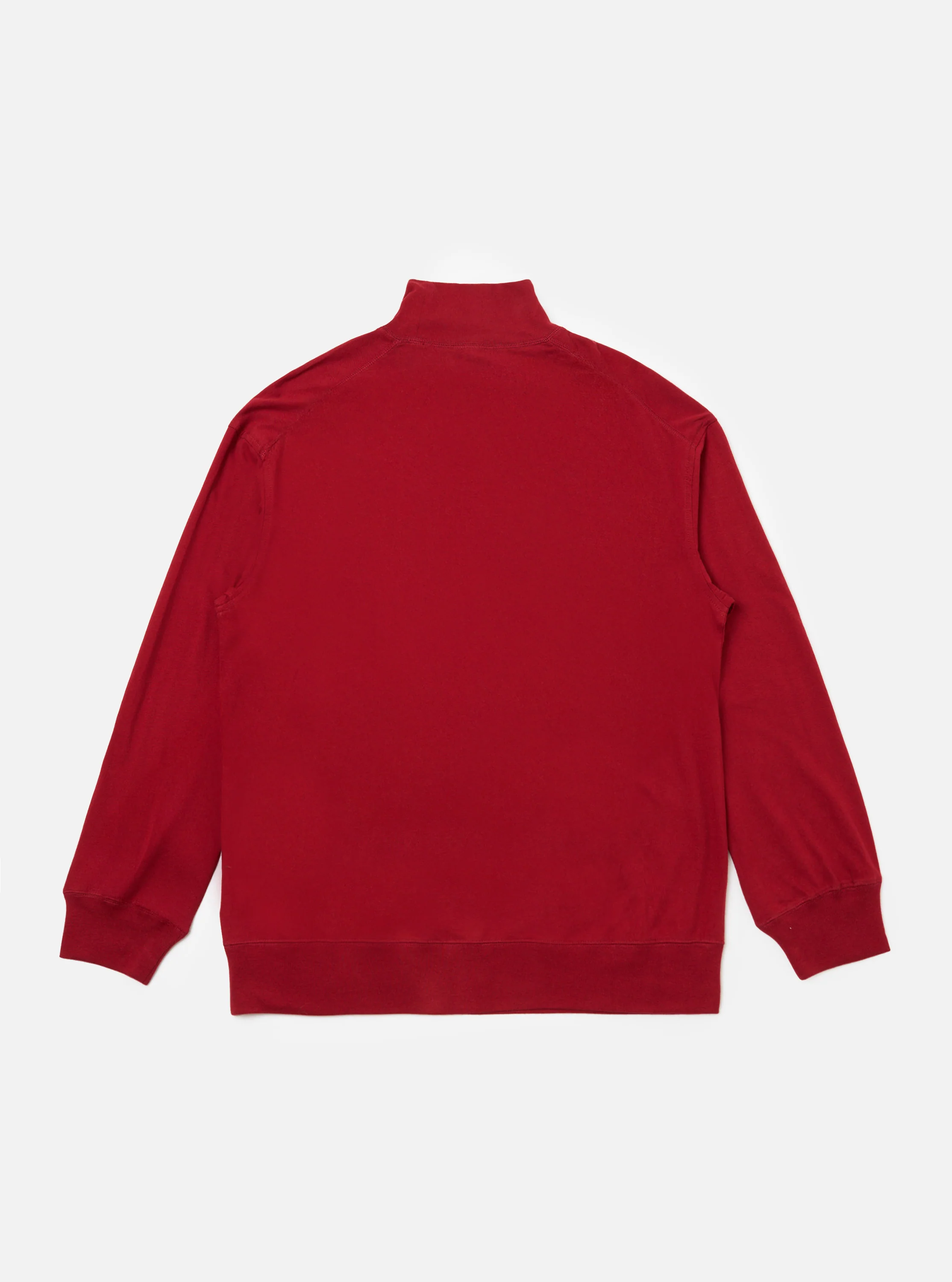Red Single Jersey Funnel Neck Tee - Image 5