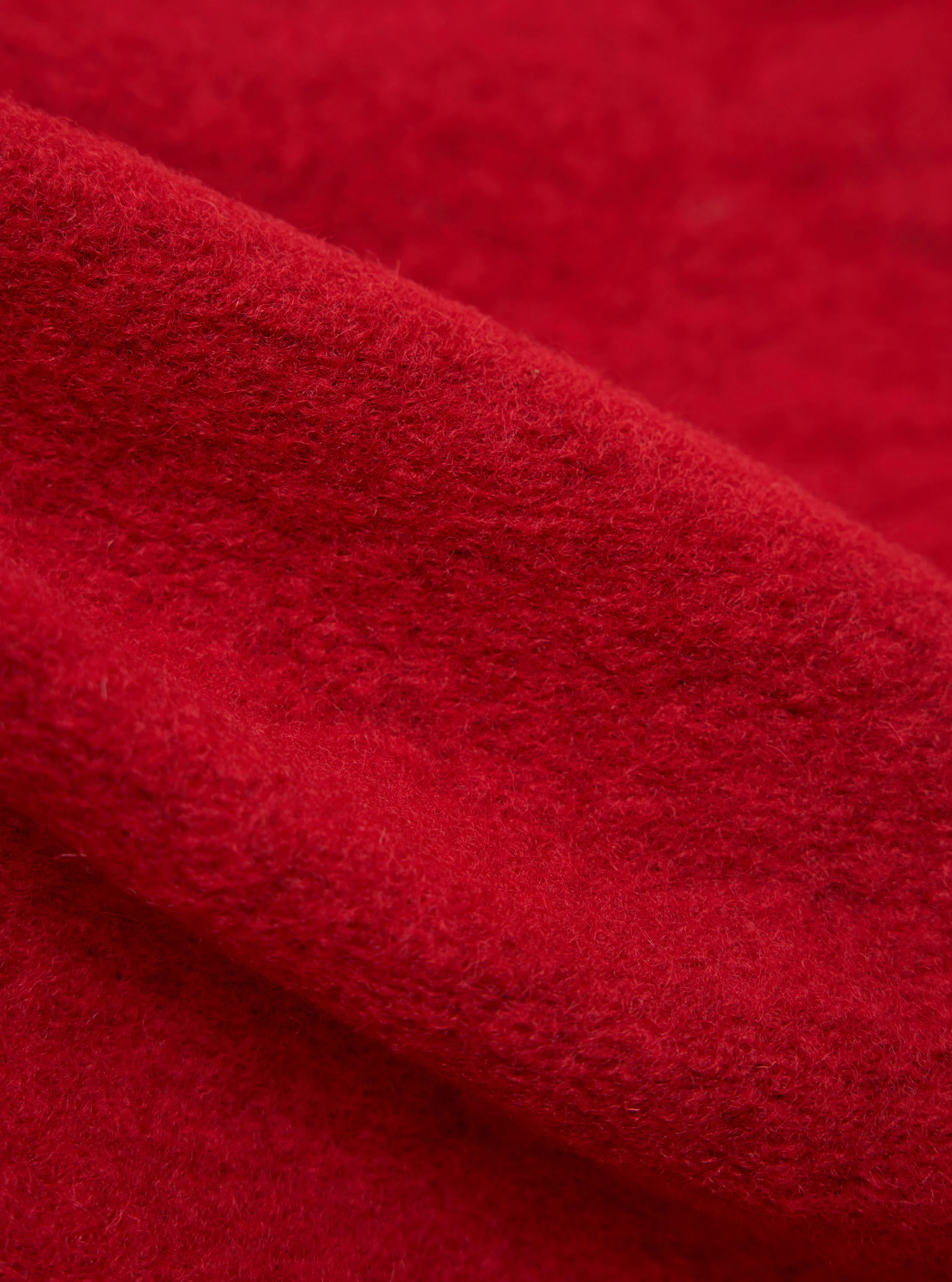 Red Wool Fleece Advance Cardigan - Image 4
