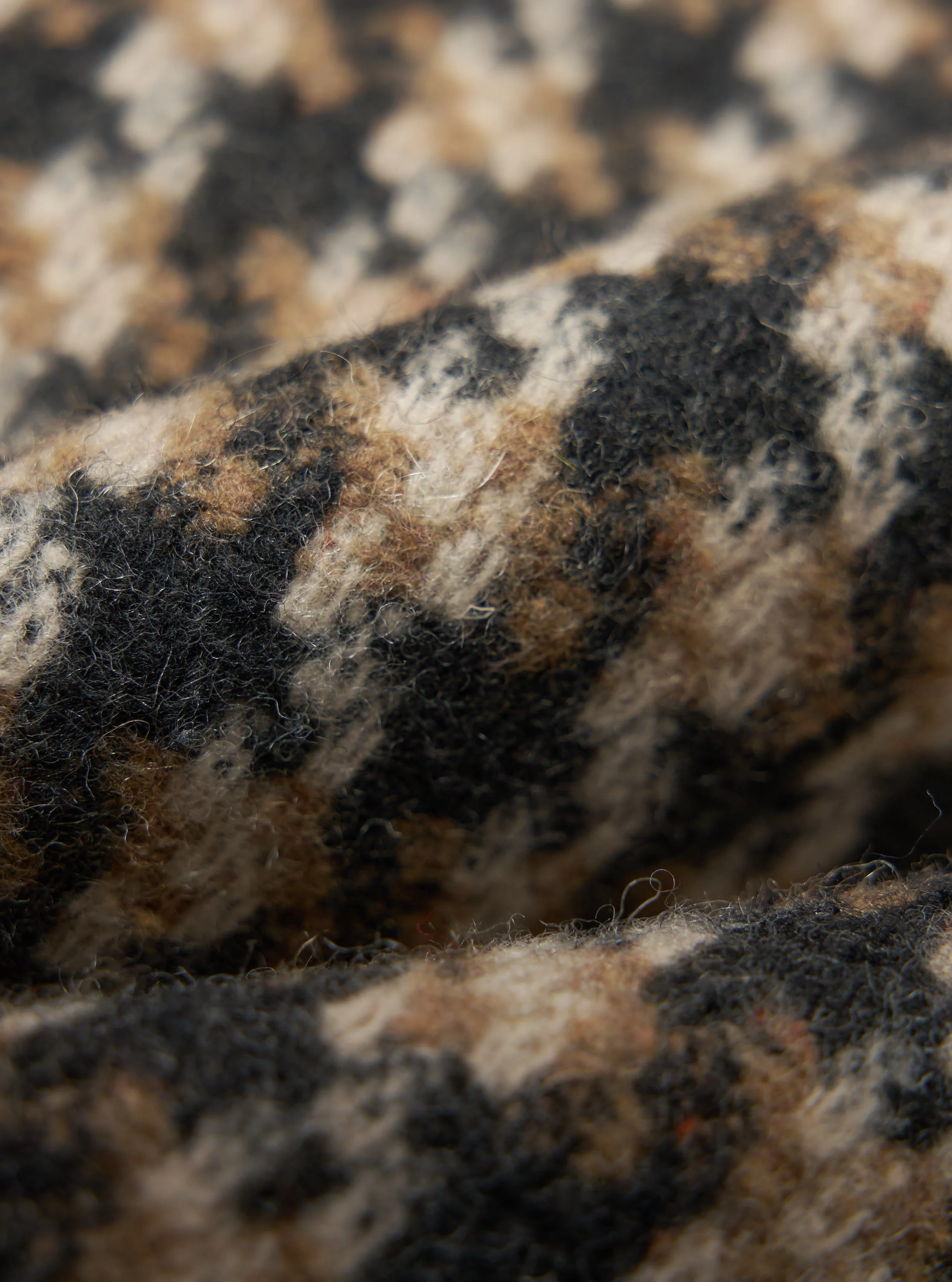 Sand Cortina Tweed Long Swing Coat - Image 4