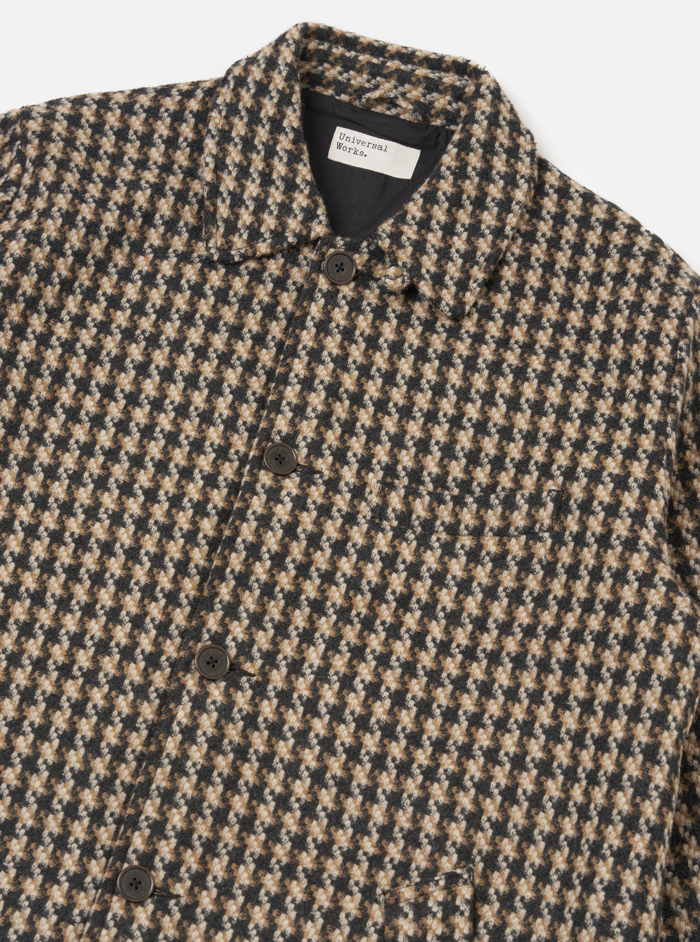 Sand Cortina Tweed Long Swing Coat - Image 6