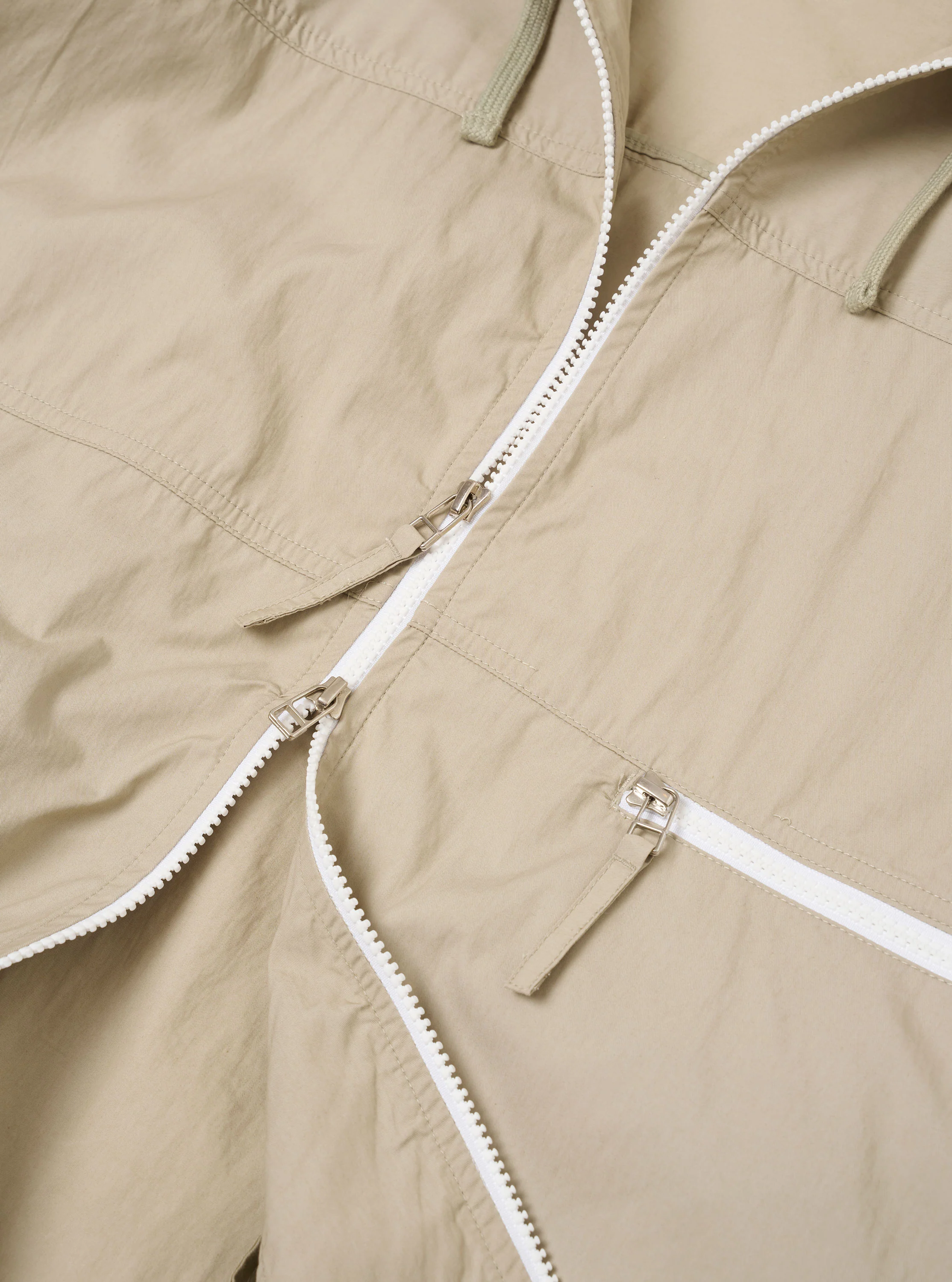 Sand Cotton Reycled Nylon Mix Daley Jacket - Image 7