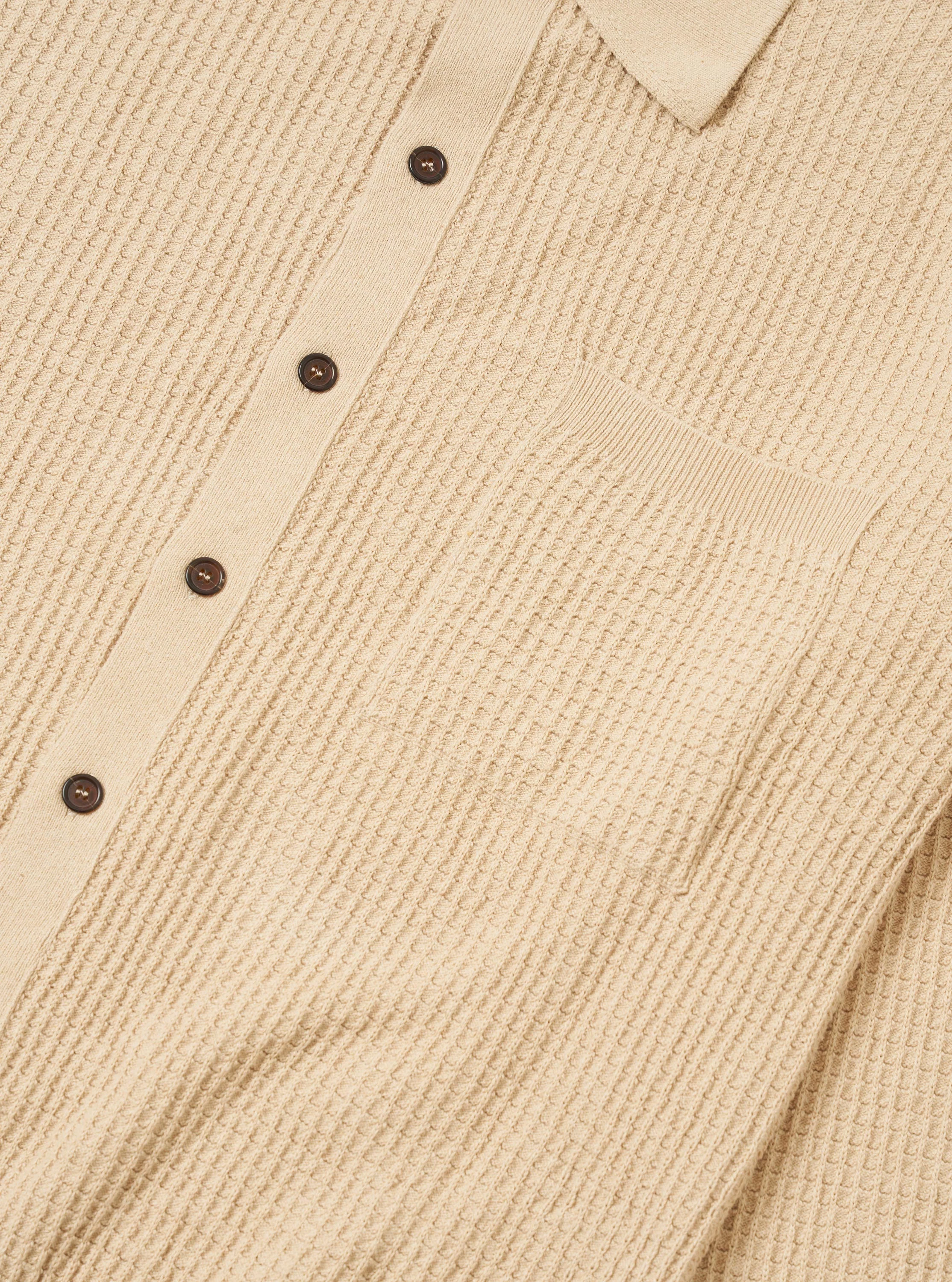Sand Eco Cotton Knit Jacket - Image 7
