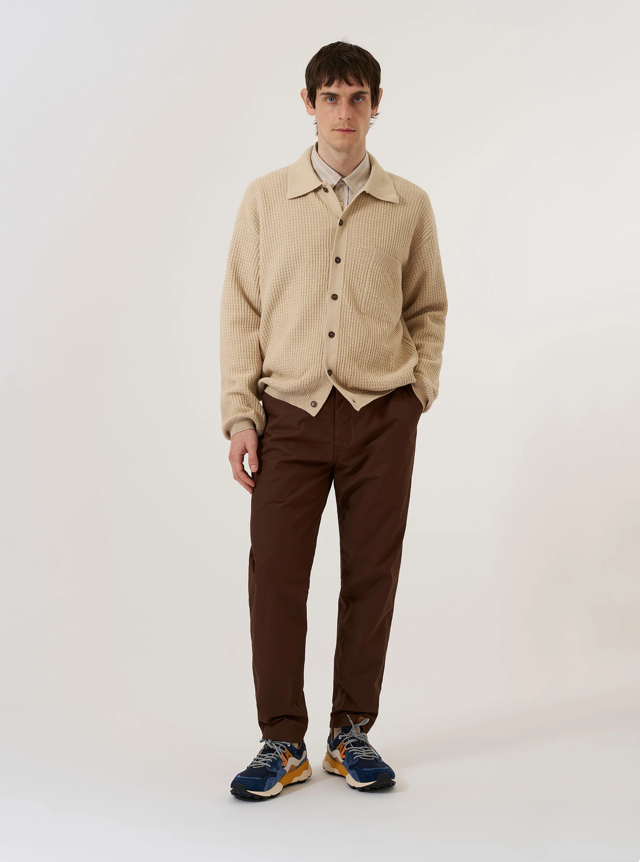 Sand Eco Cotton Knit Jacket - Image 8