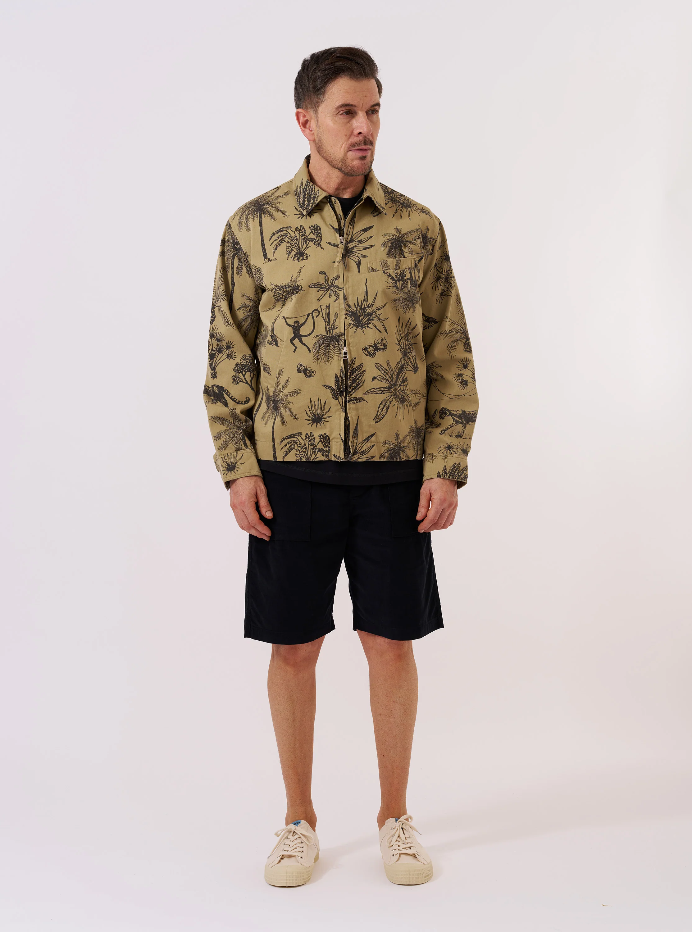 Sand Jungle Toile Twill Windcheater Jacket - Image 9