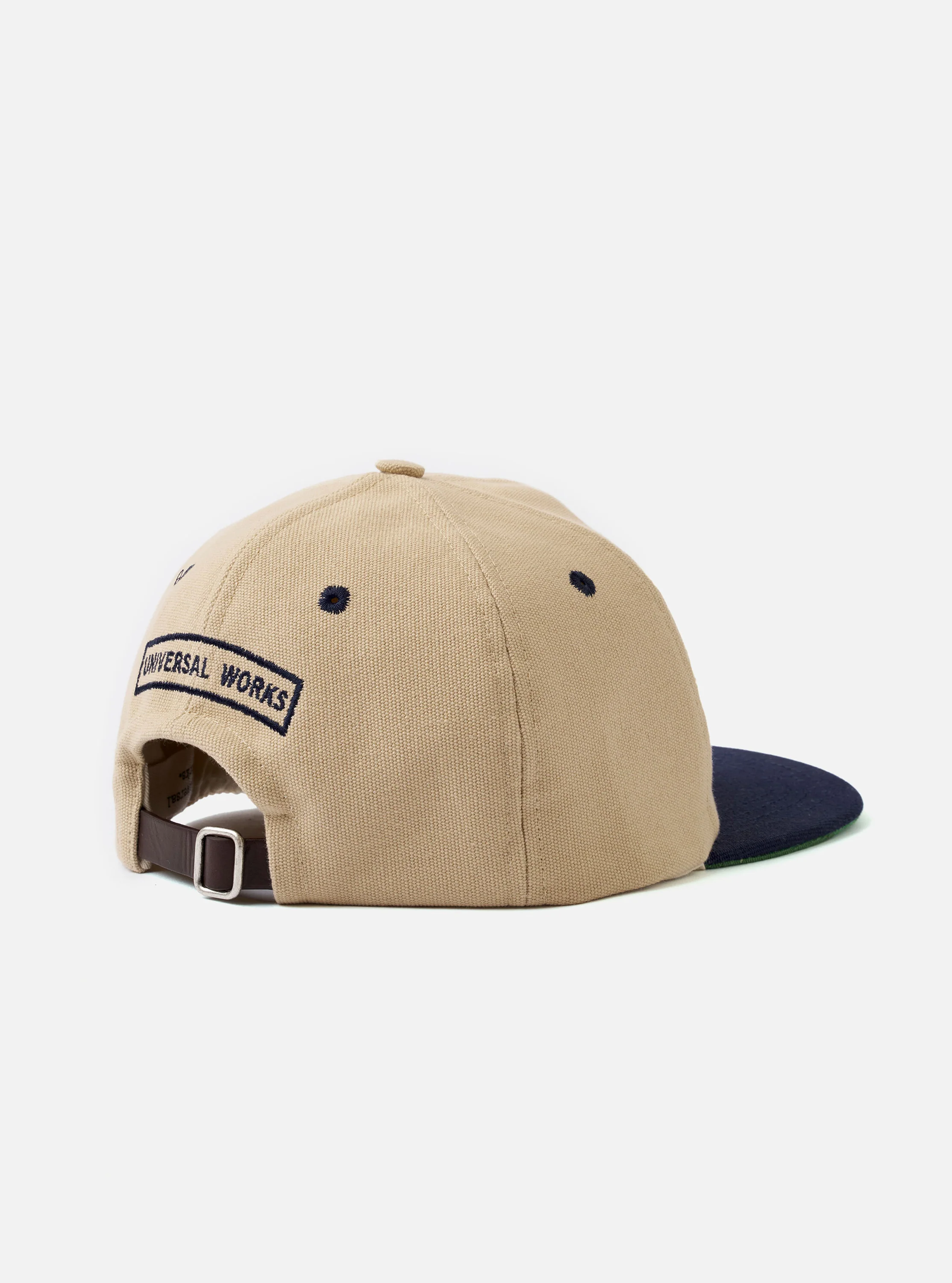 Sand/Navy Canvas Baseball Hat - Image 2