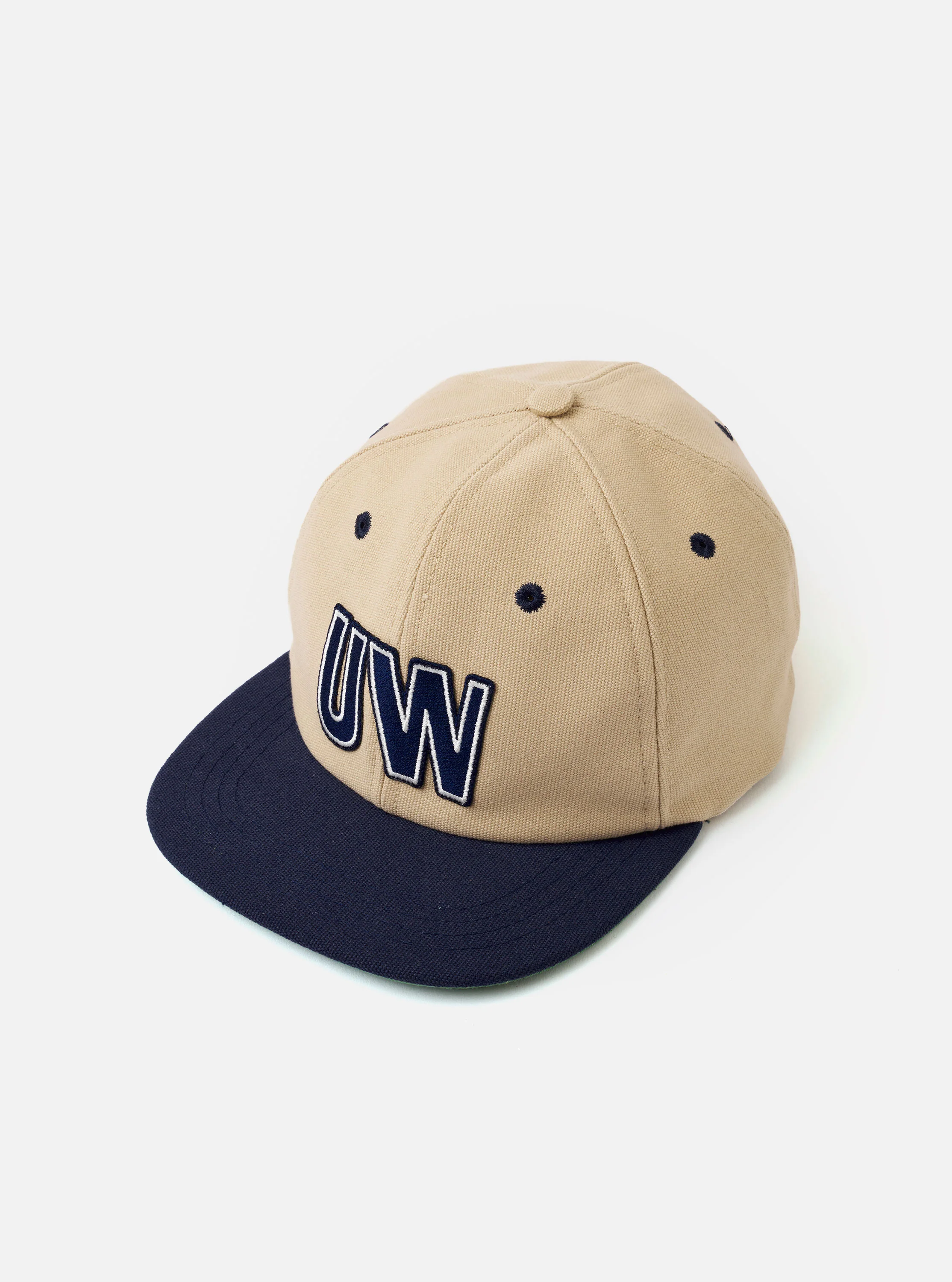 Sand/Navy Canvas Baseball Hat - Image 3