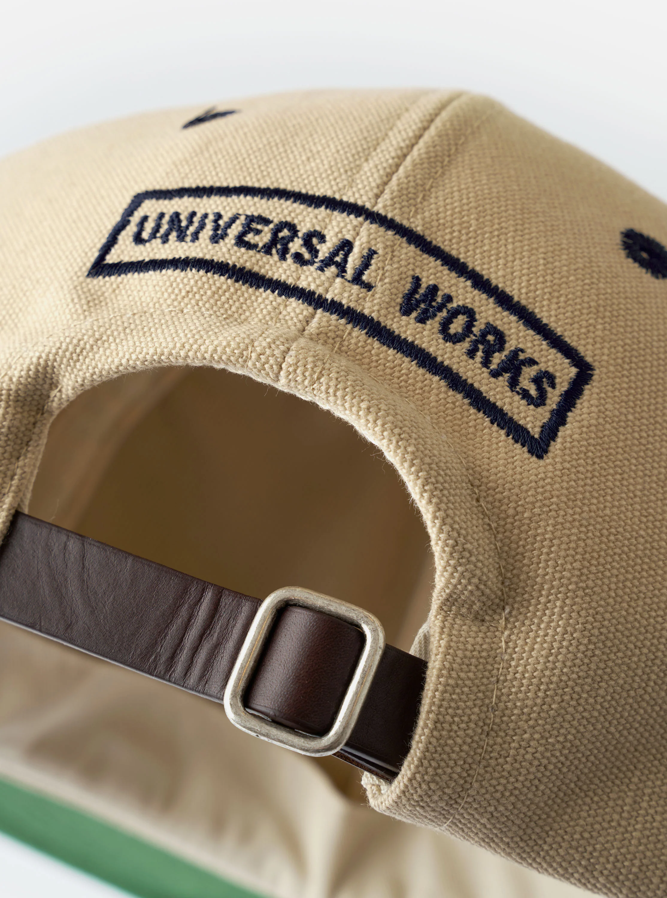 Sand/Navy Canvas Baseball Hat - Image 5