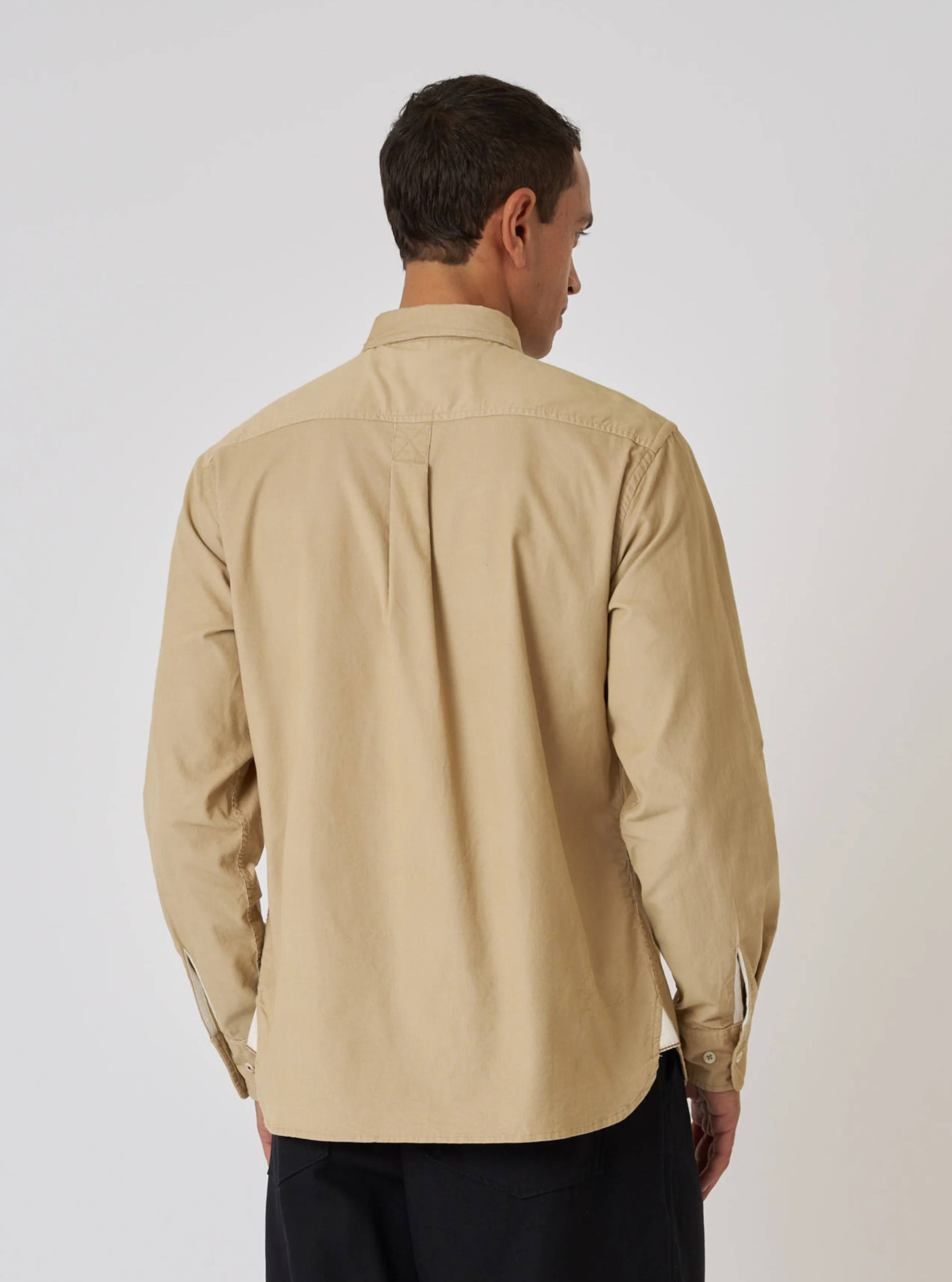 Sand Organic Fine Cord Daybrook Shirt - Image 3