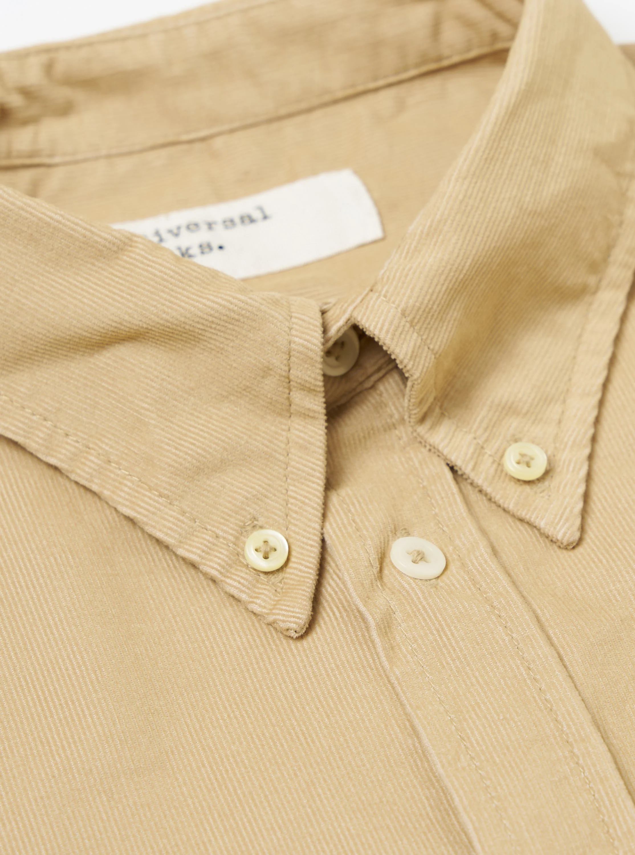 Sand Organic Fine Cord Daybrook Shirt - Image 6