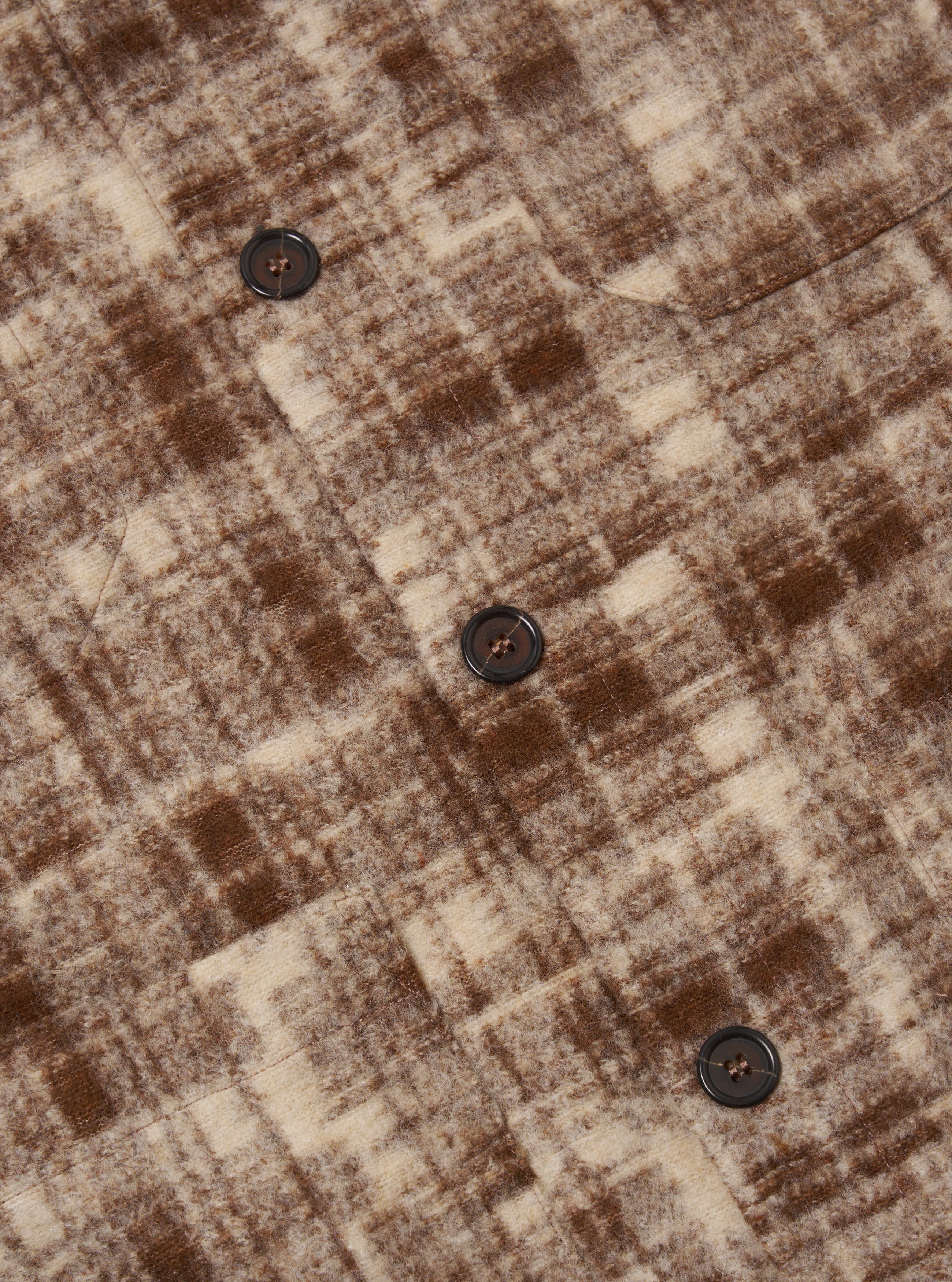 Sand Patch Check Fleece Cardigan - Image 7
