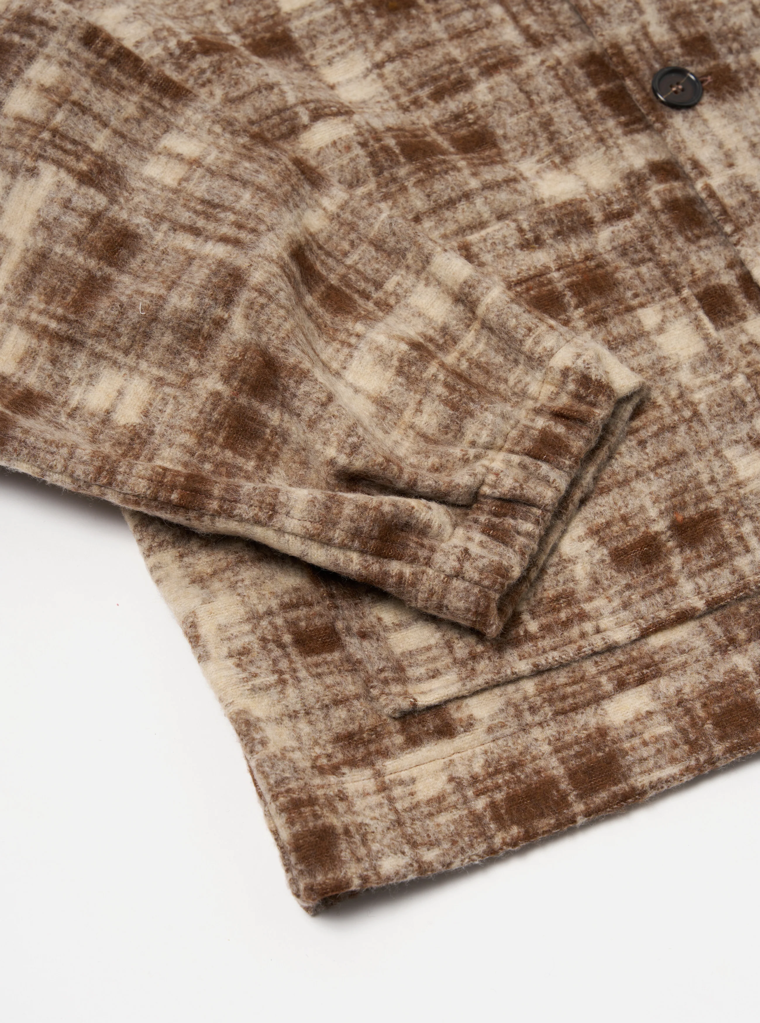 Sand Patch Check Fleece Rams Jacket - Image 8