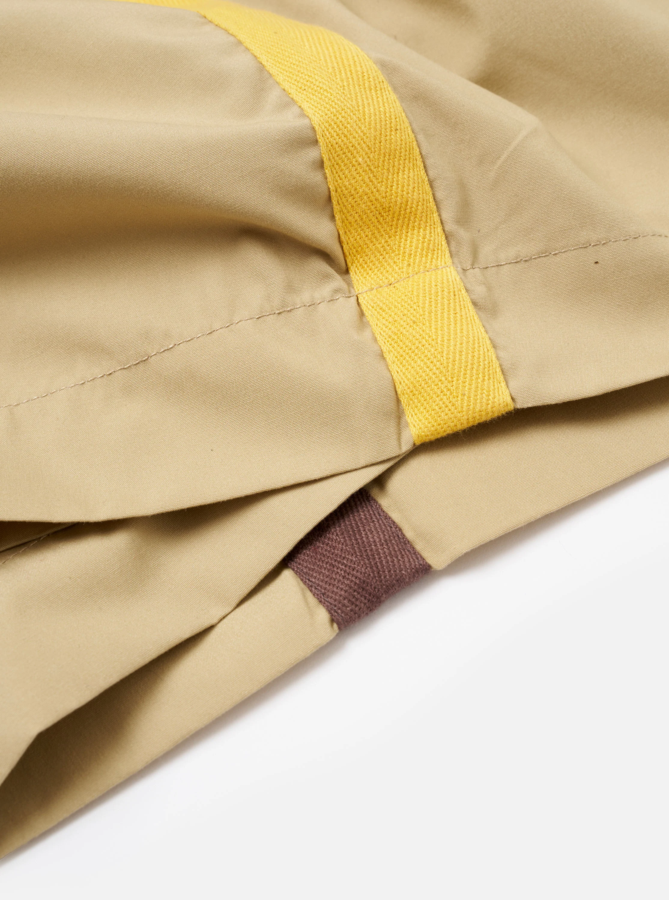 master-piece x Universal Works Sand Recycled Poly Tech Pleated Track Short - Image 8