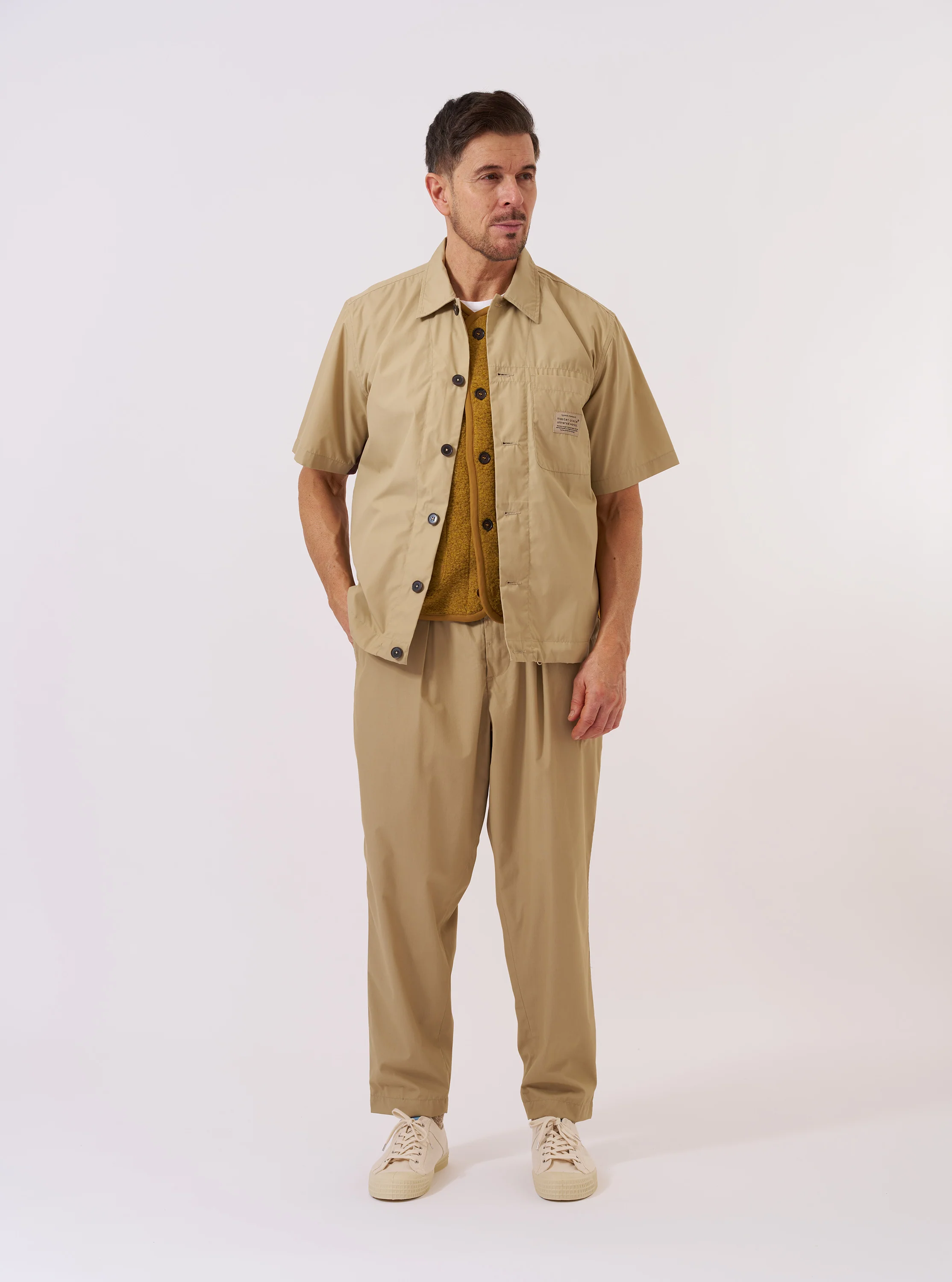 master-piece x Universal Works Sand Recycled Poly Tech Tech Overshirt - Image 10
