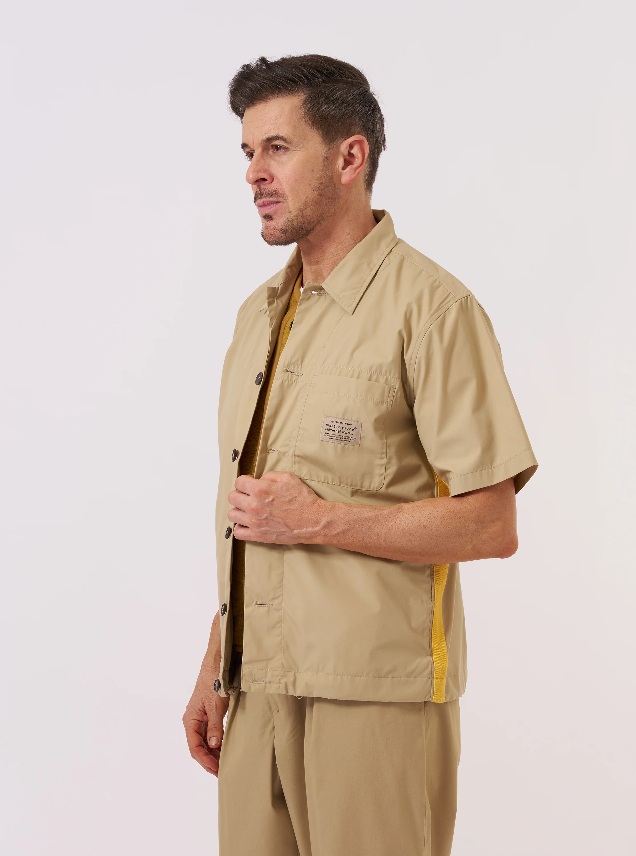 master-piece x Universal Works Sand Recycled Poly Tech Tech Overshirt - Image 2