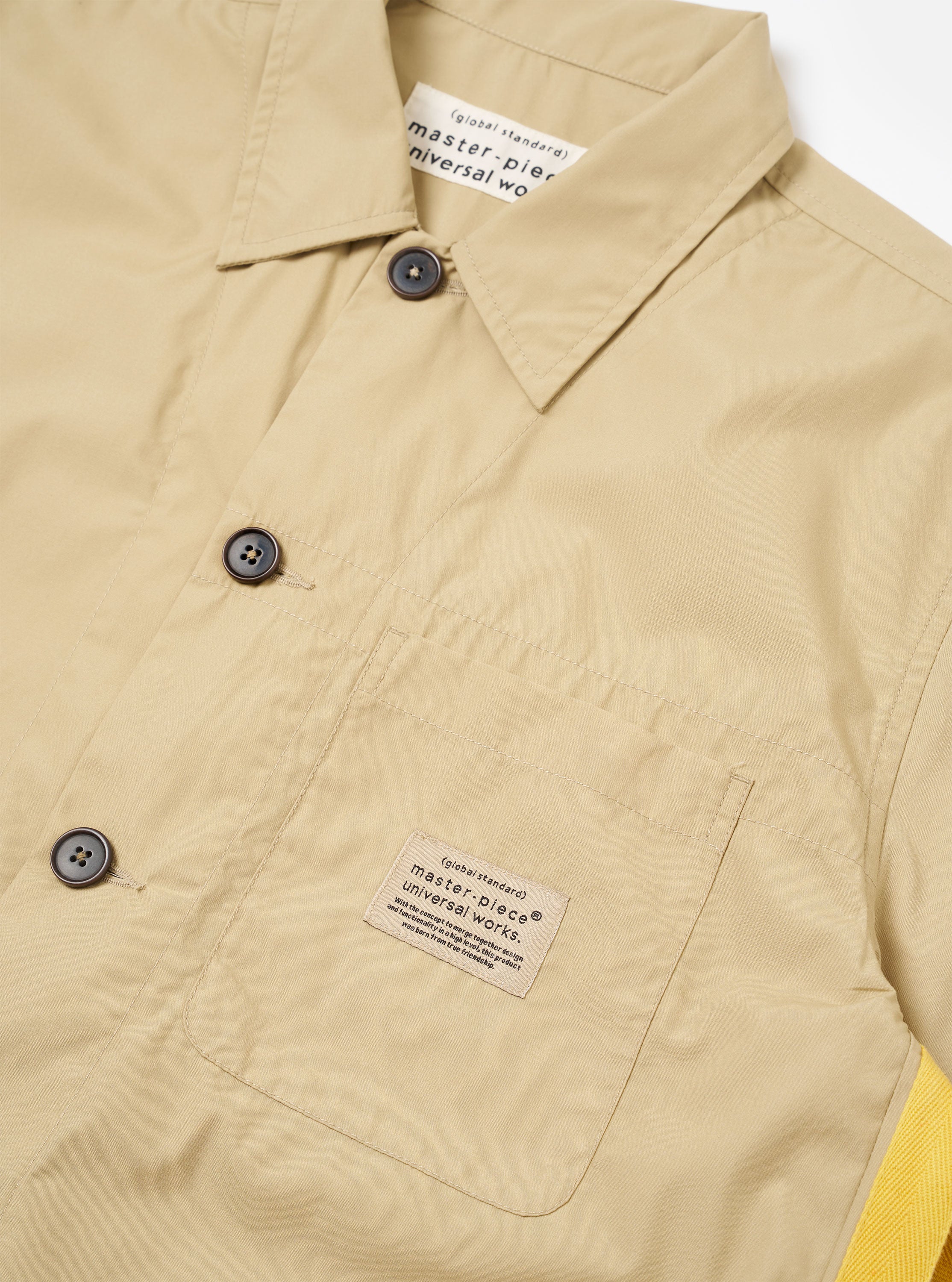master-piece x Universal Works Sand Recycled Poly Tech Tech Overshirt - Image 6