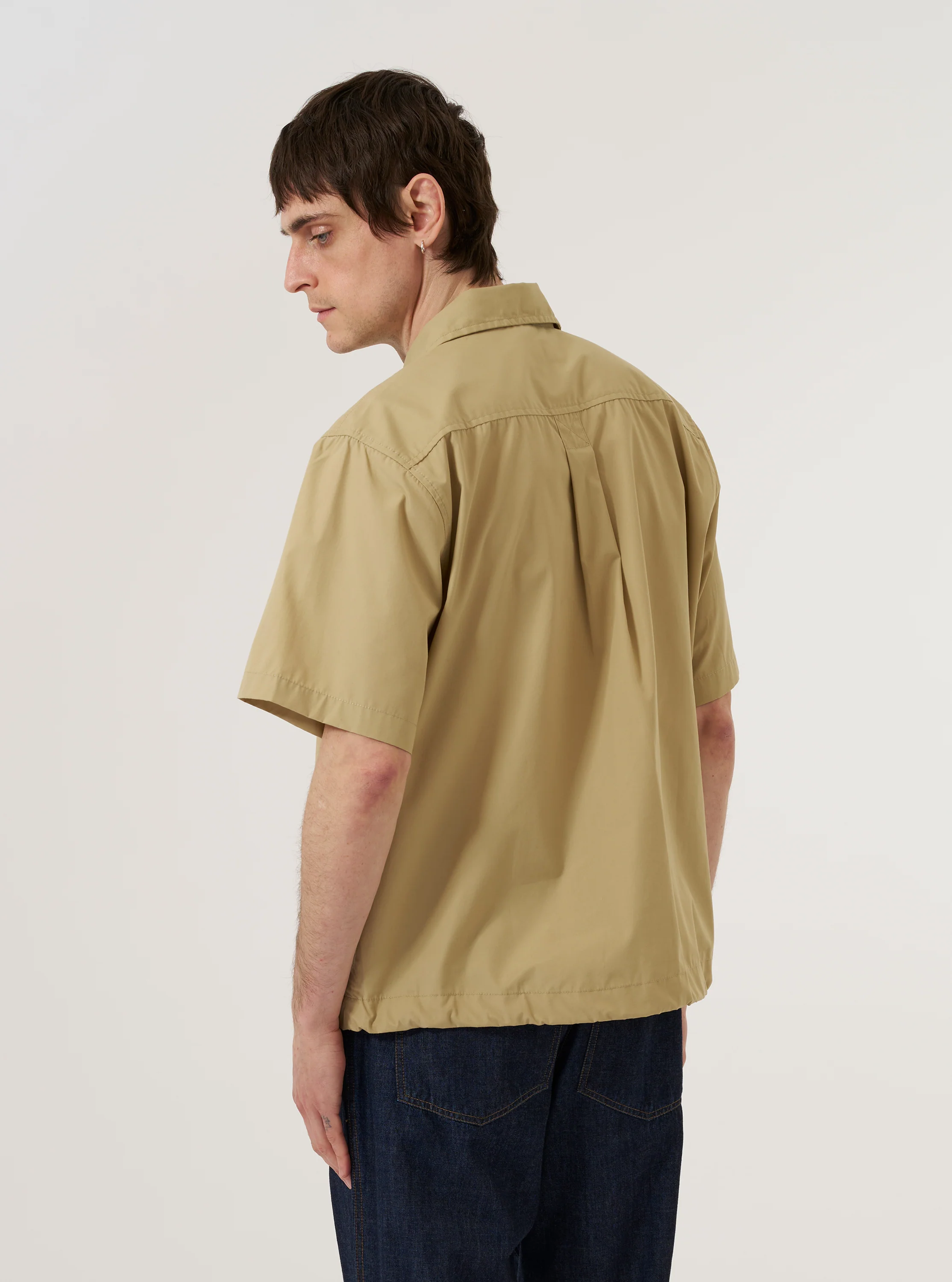 Sand Recycled Polytech Z Tech Overshirt - Image 3