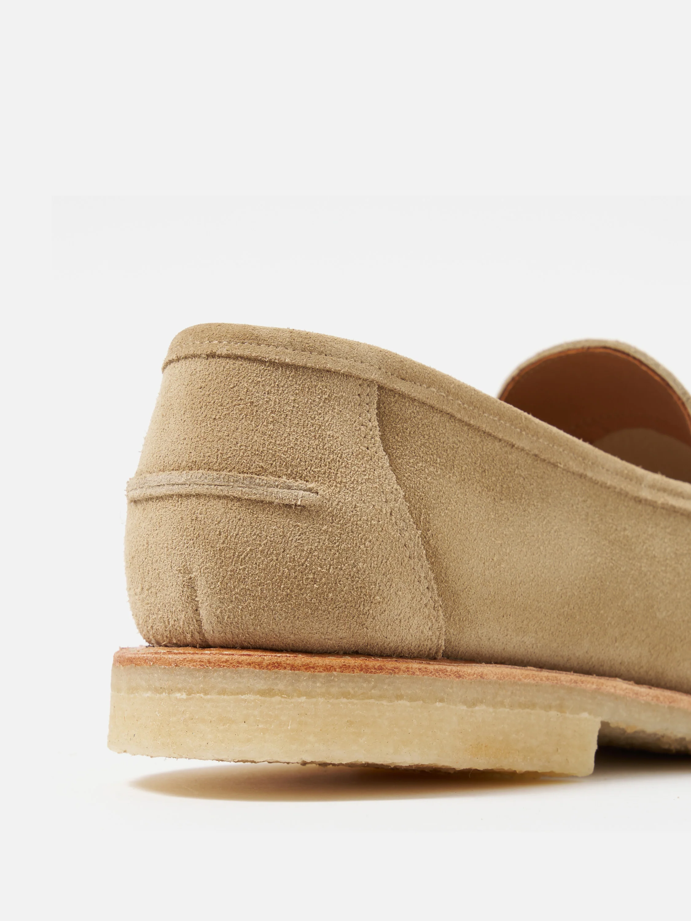 Sanders for Universal Works Milkshake Suede Edwin Loafer - Image 3