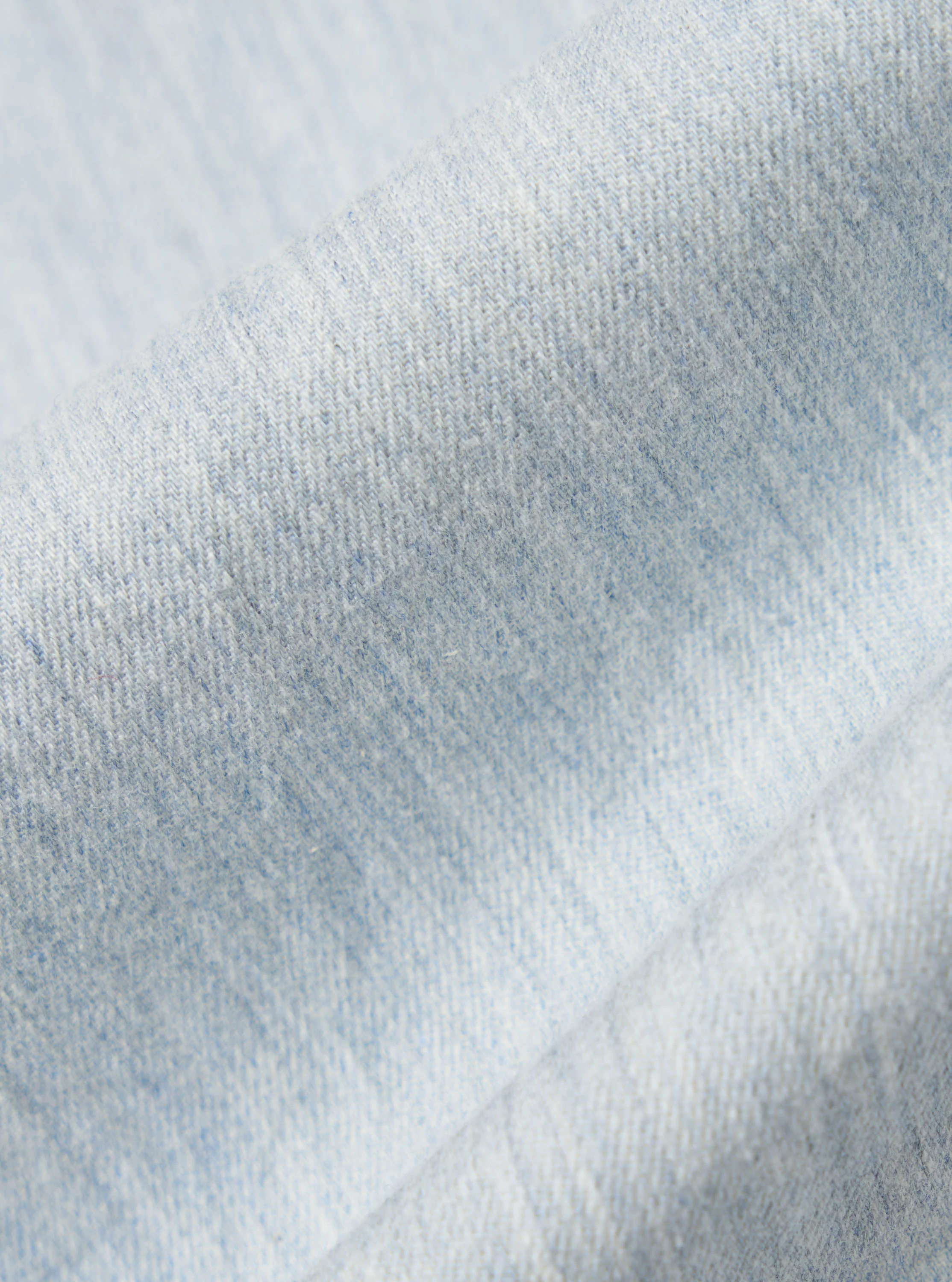 Sky Blue Brushed Organic Cotton Square Pocket Shirt - Image 4