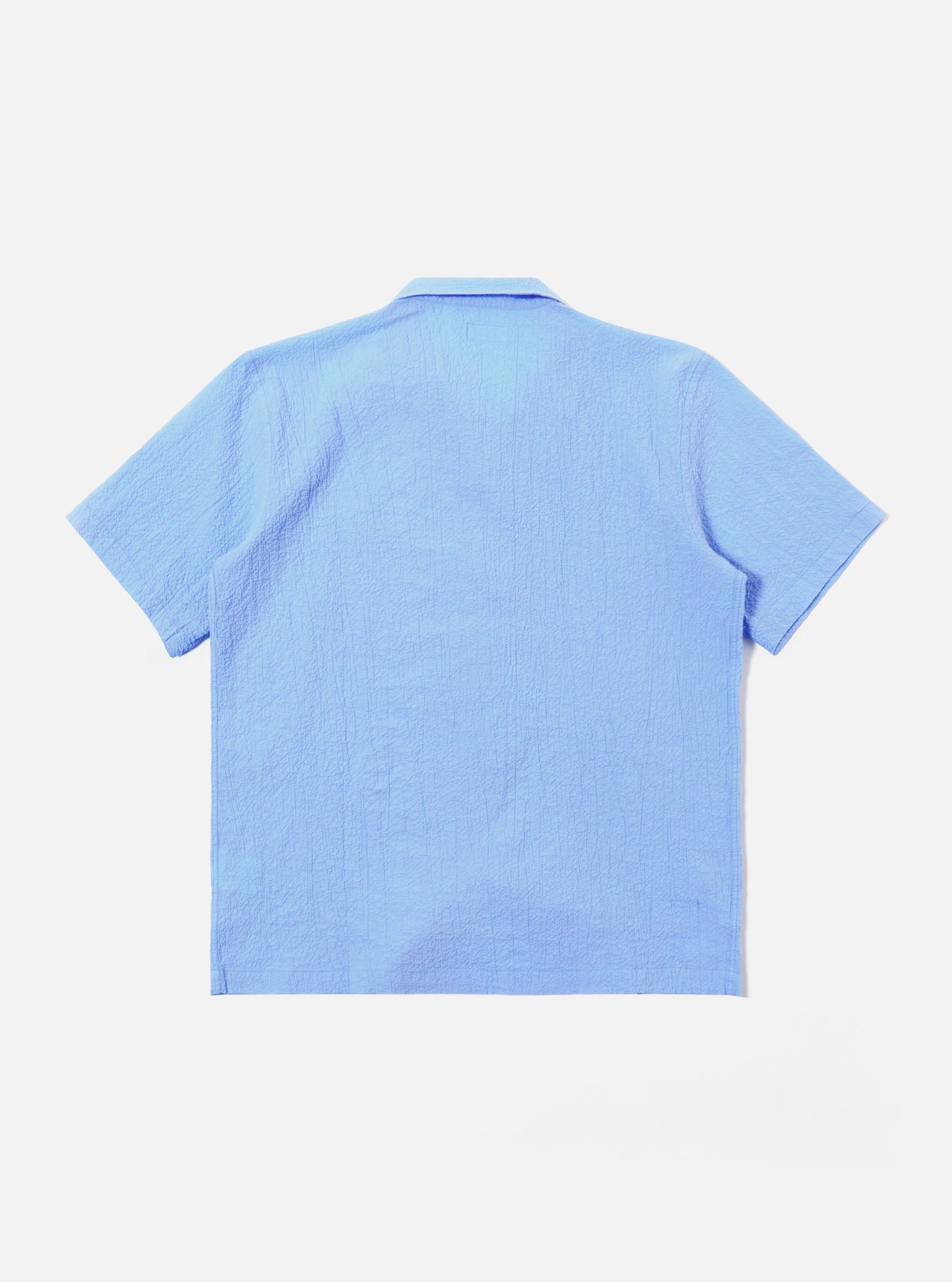 Sky Blue Seersucker Shirting Road Shirt - Image 5