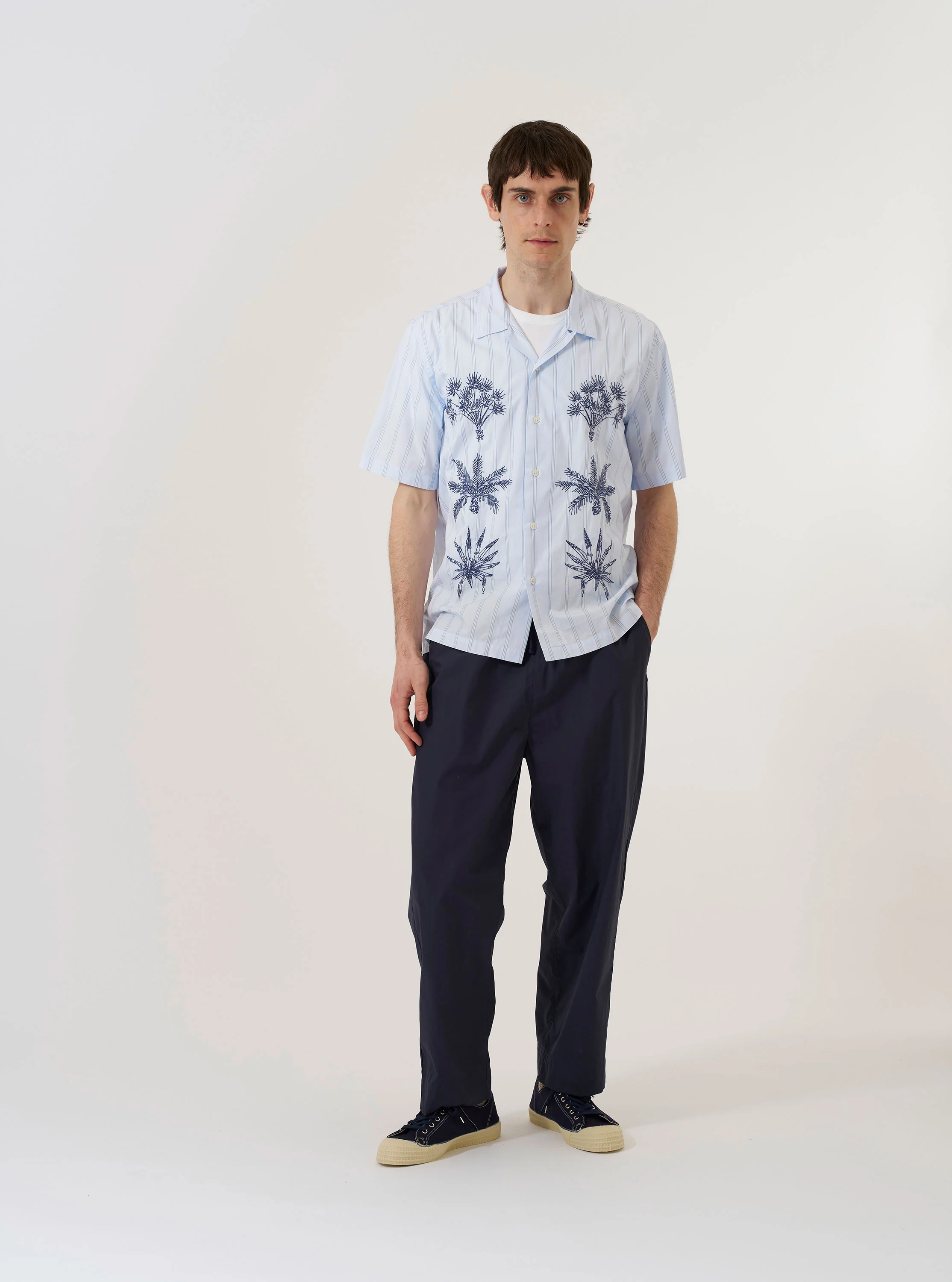 Soft Blue Mc Stripe Road Trip Shirt - Image 7