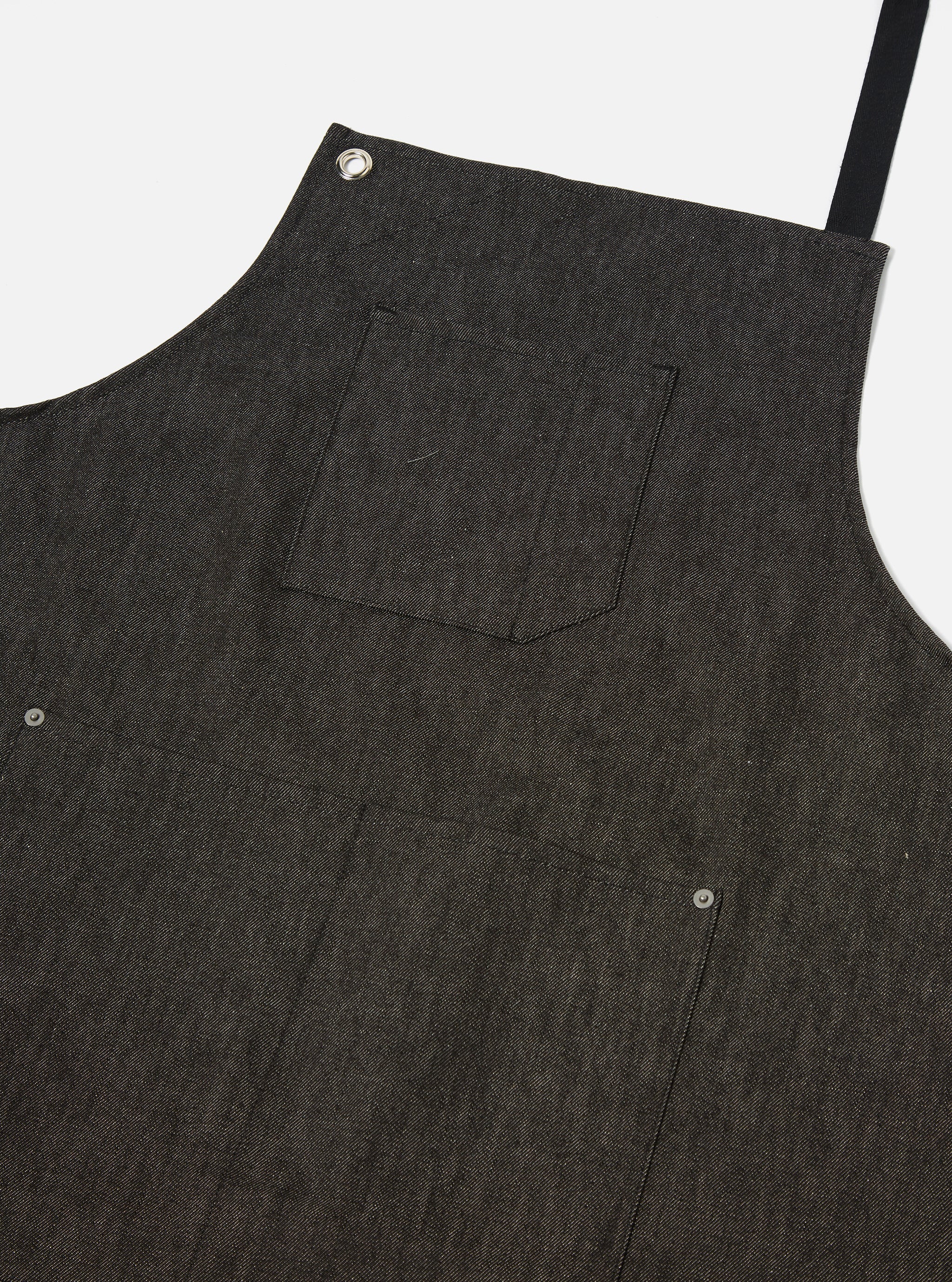 Black Selvedge Denim Apron - Image 3
