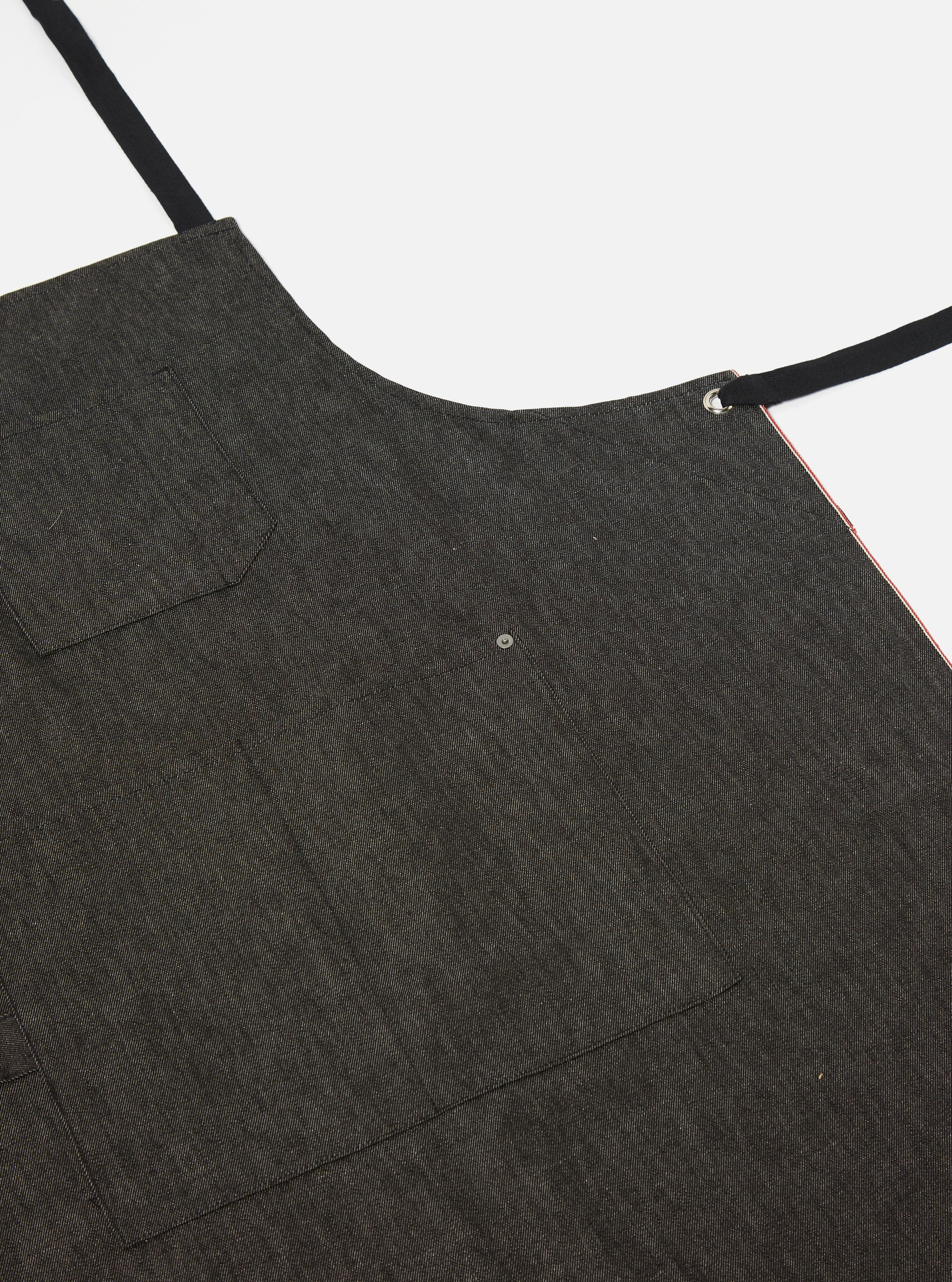 Black Selvedge Denim Apron - Image 4
