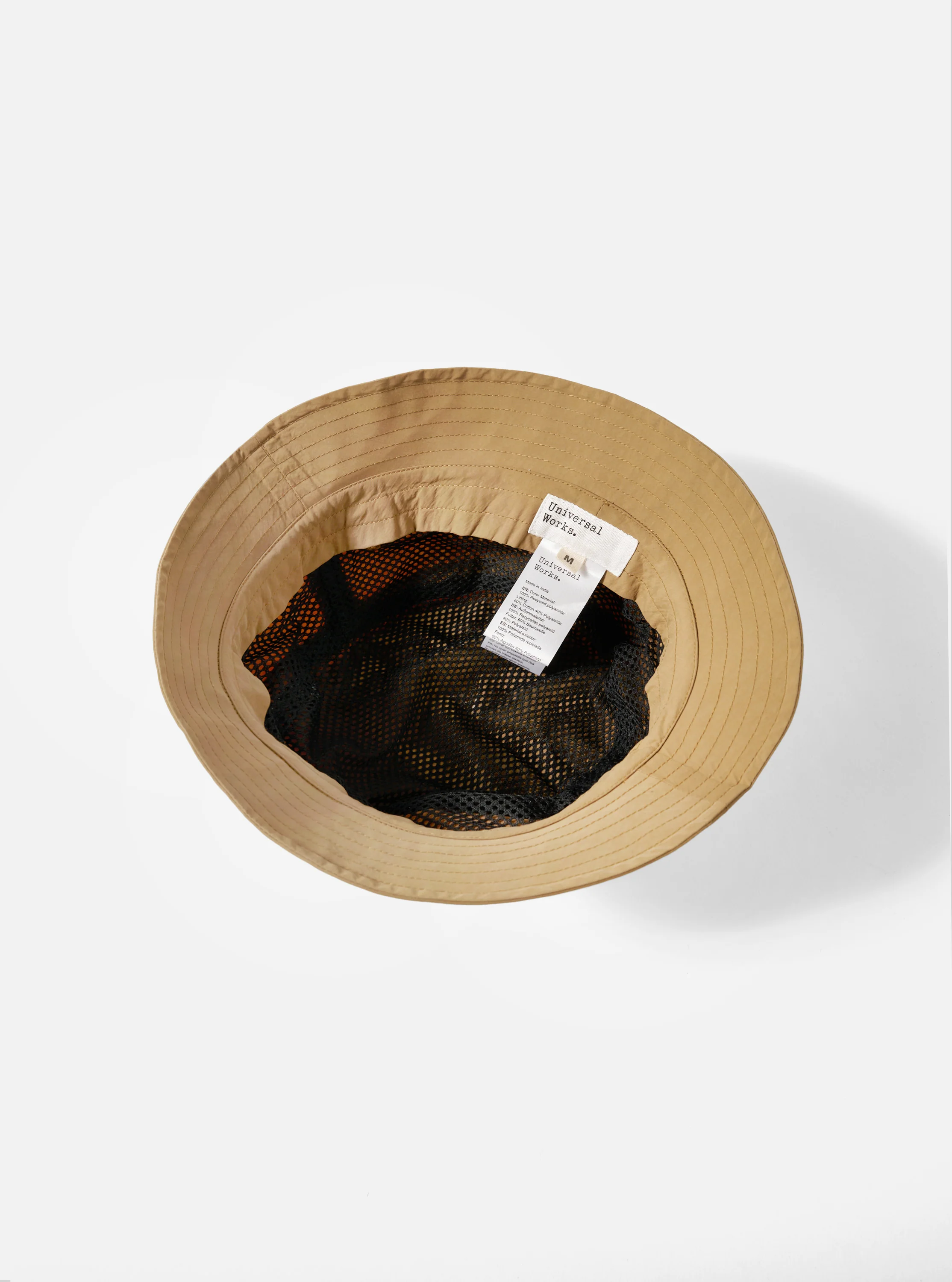 Dark Sand Peach Recycled Nylon Beach Hat - Image 4