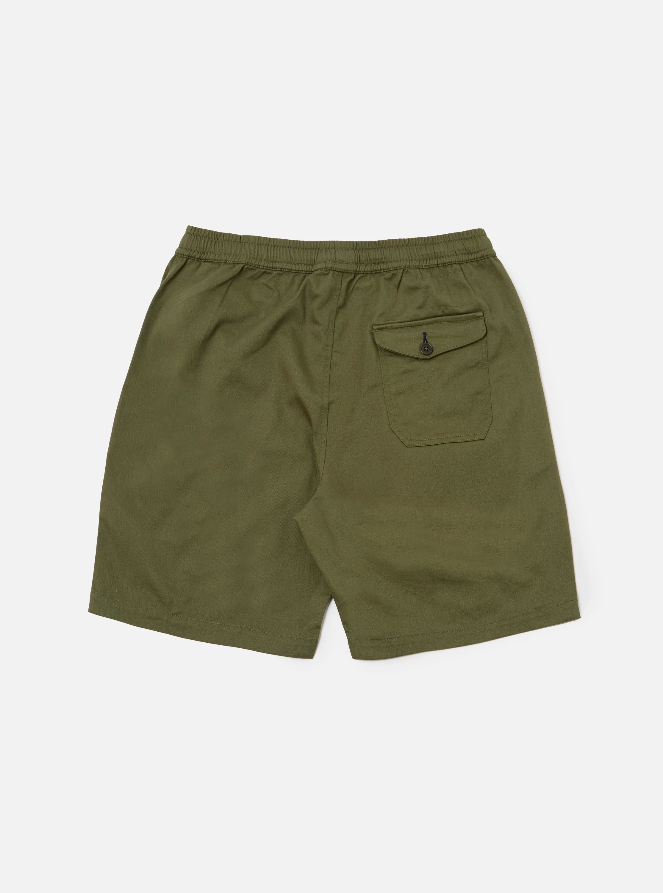 Light Olive Twill Beach Short - Image 3