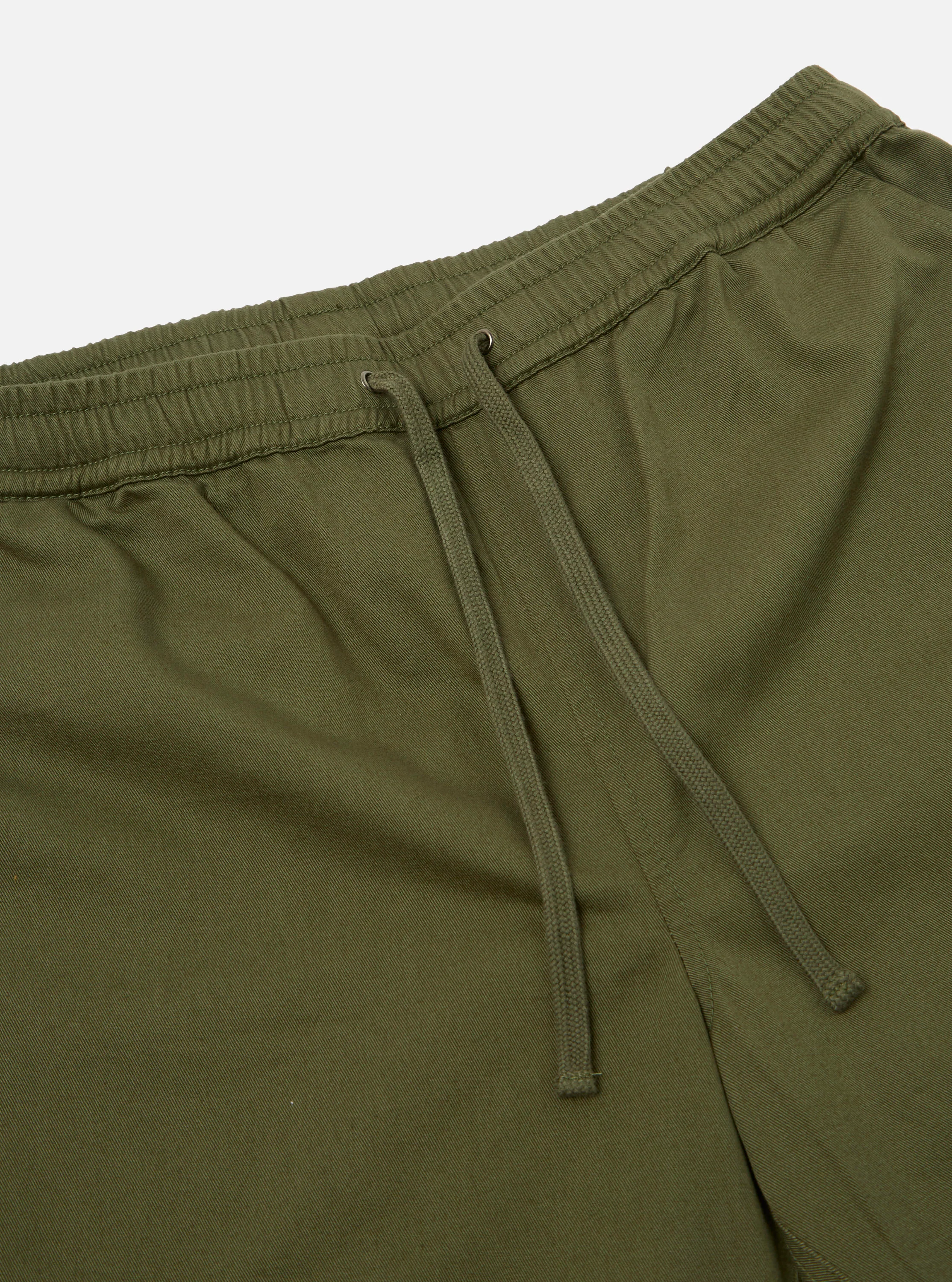 Light Olive Twill Beach Short - Image 4
