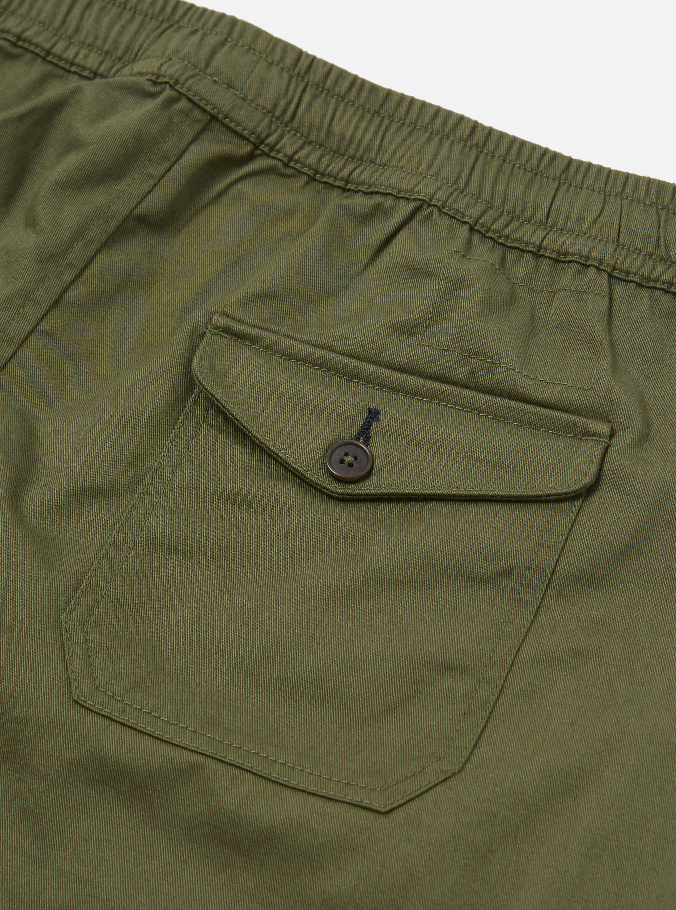 Light Olive Twill Beach Short - Image 5