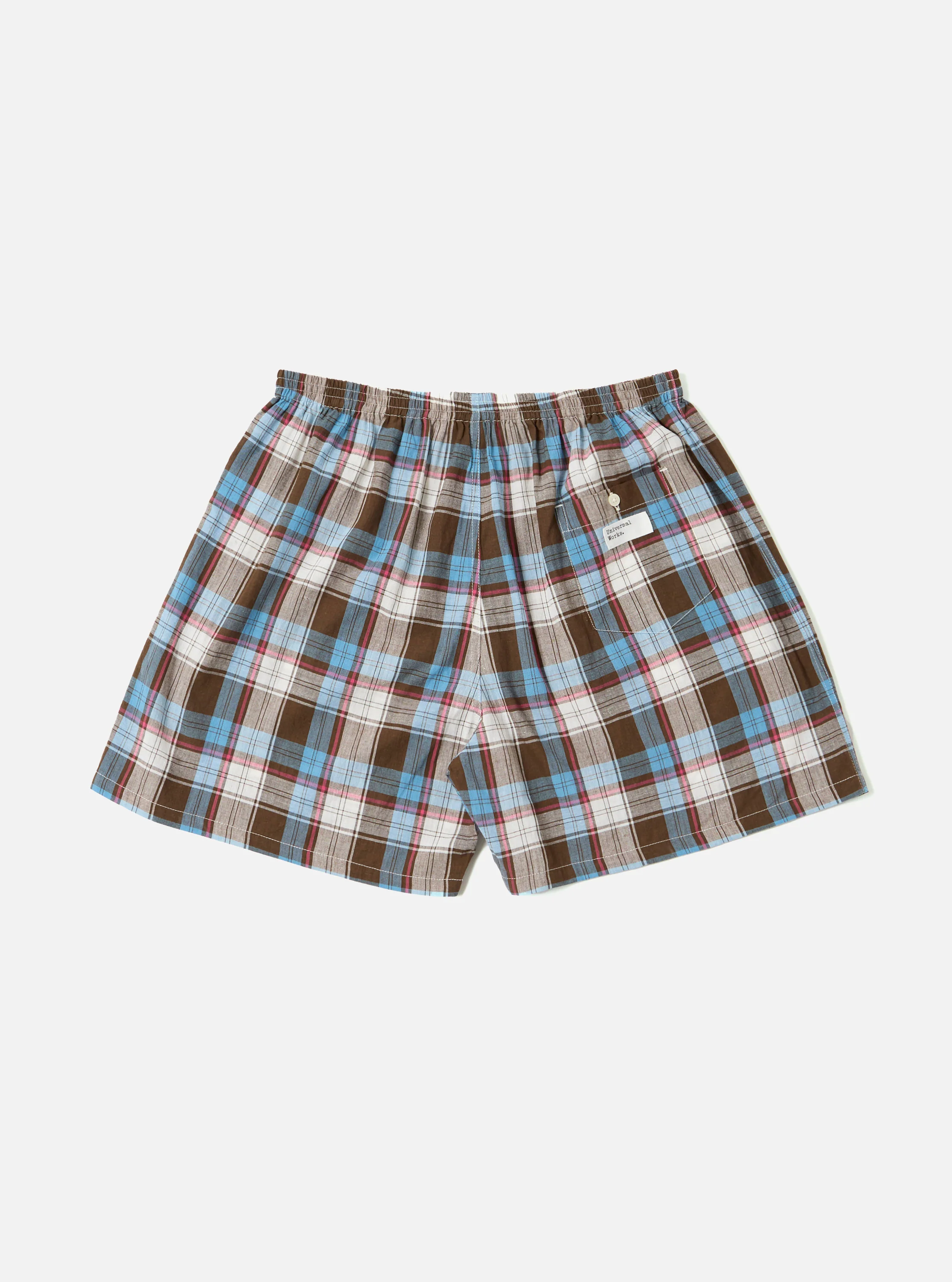 Blue/Brown Check 3 Boxer Short - Image 3