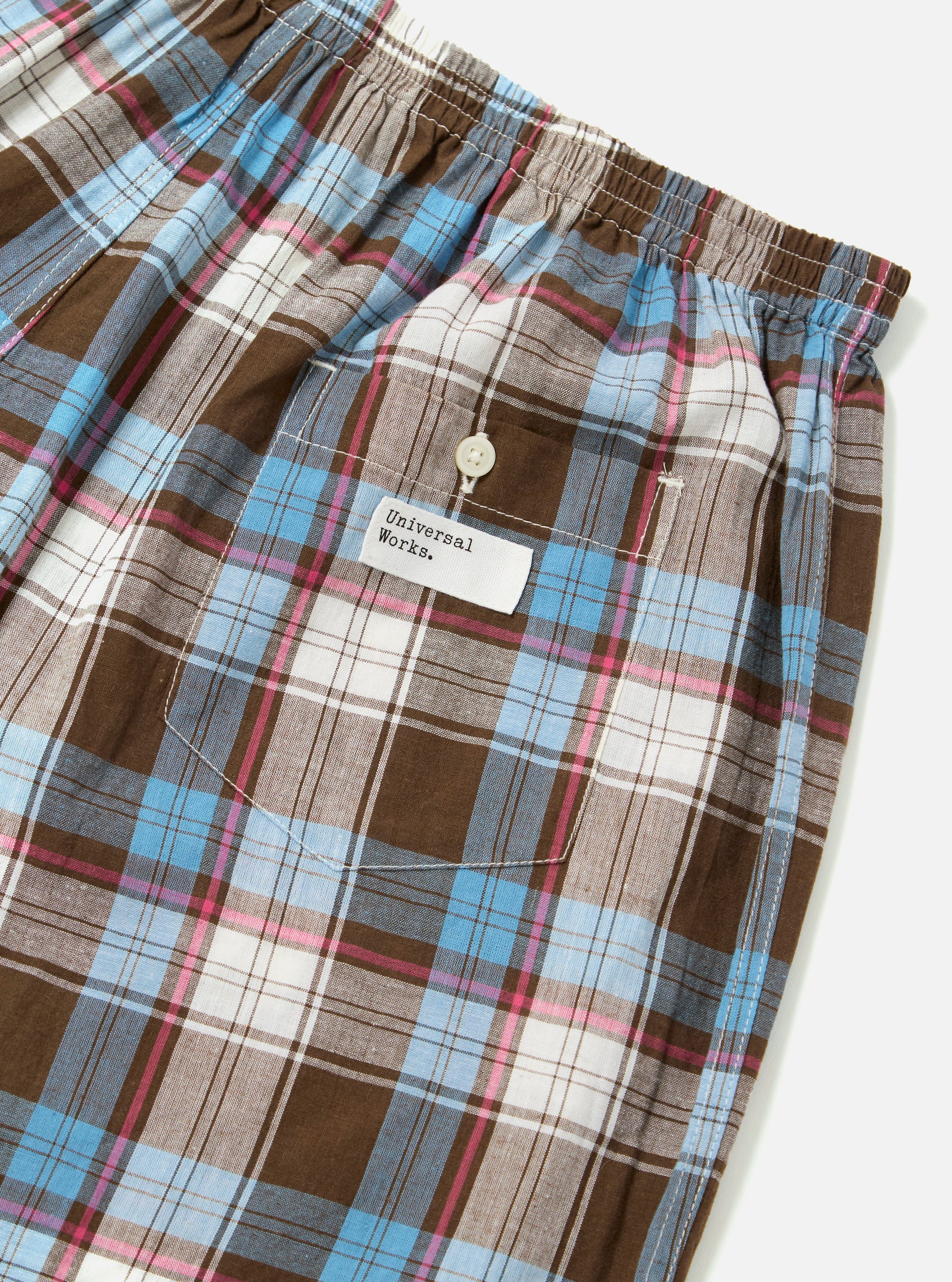 Blue/Brown Check 3 Boxer Short - Image 5
