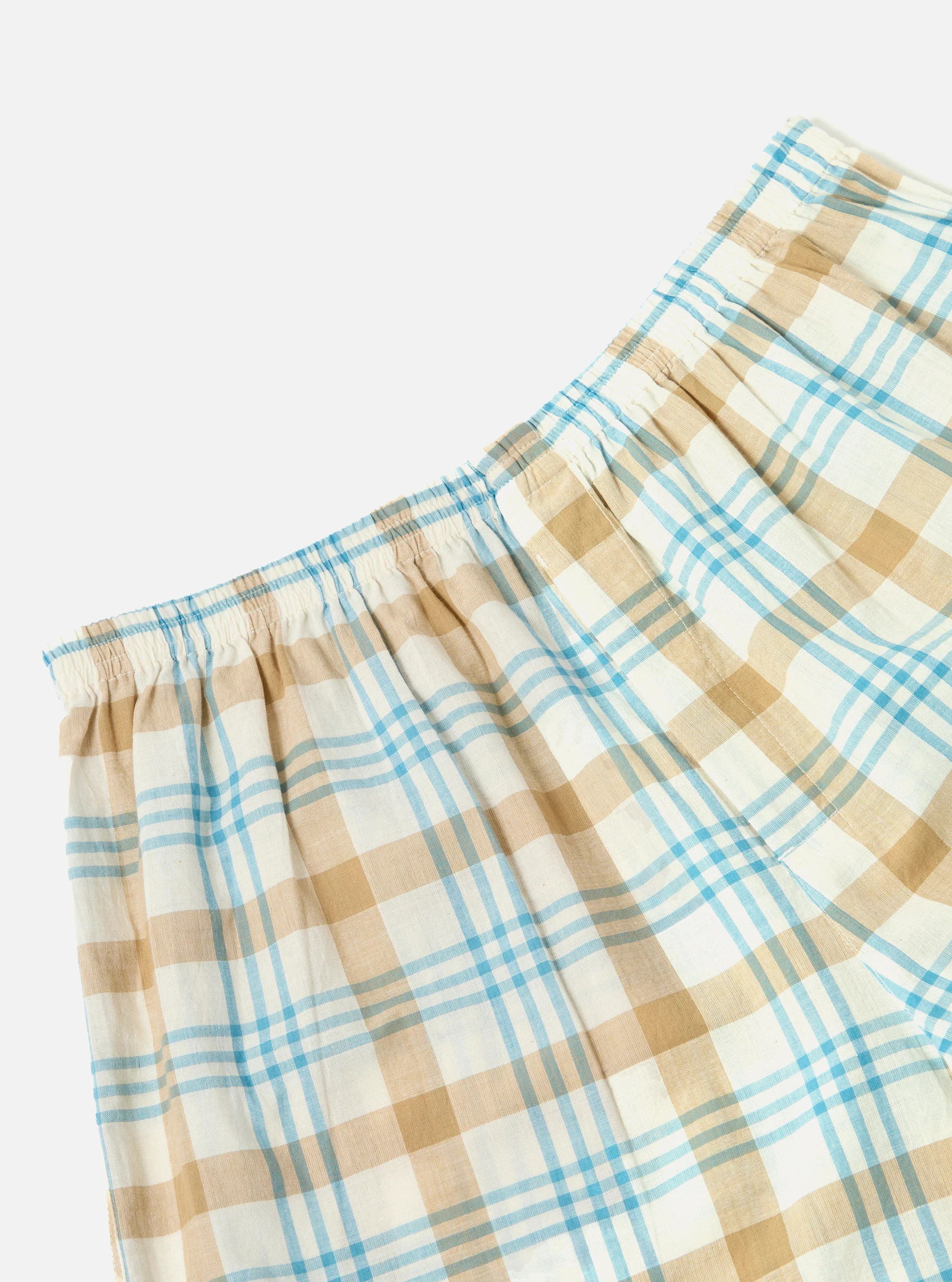 Ecru Madras Check Boxer Short - Image 4