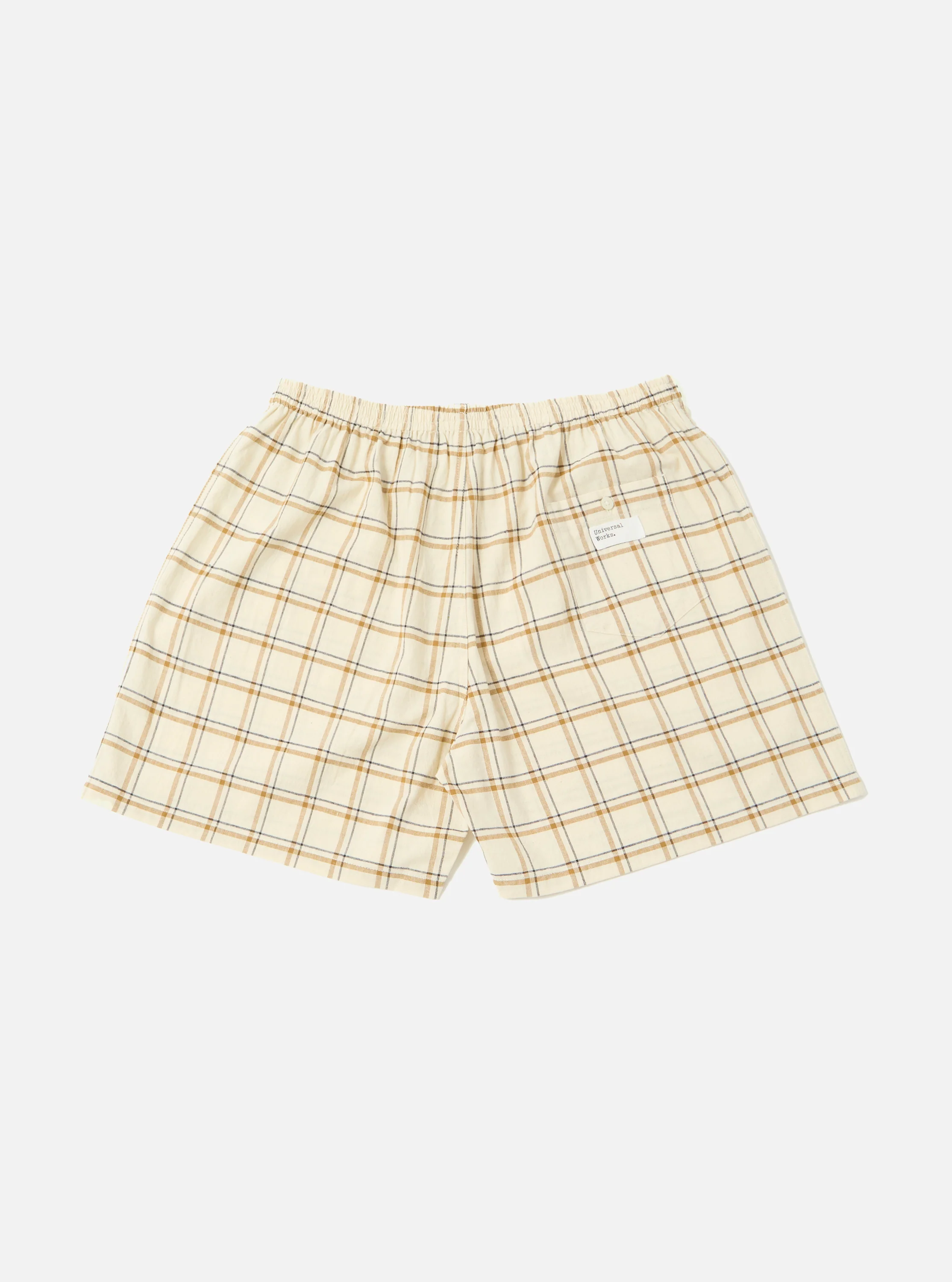 Ecru PJ Plaid Boxer Short - Image 3