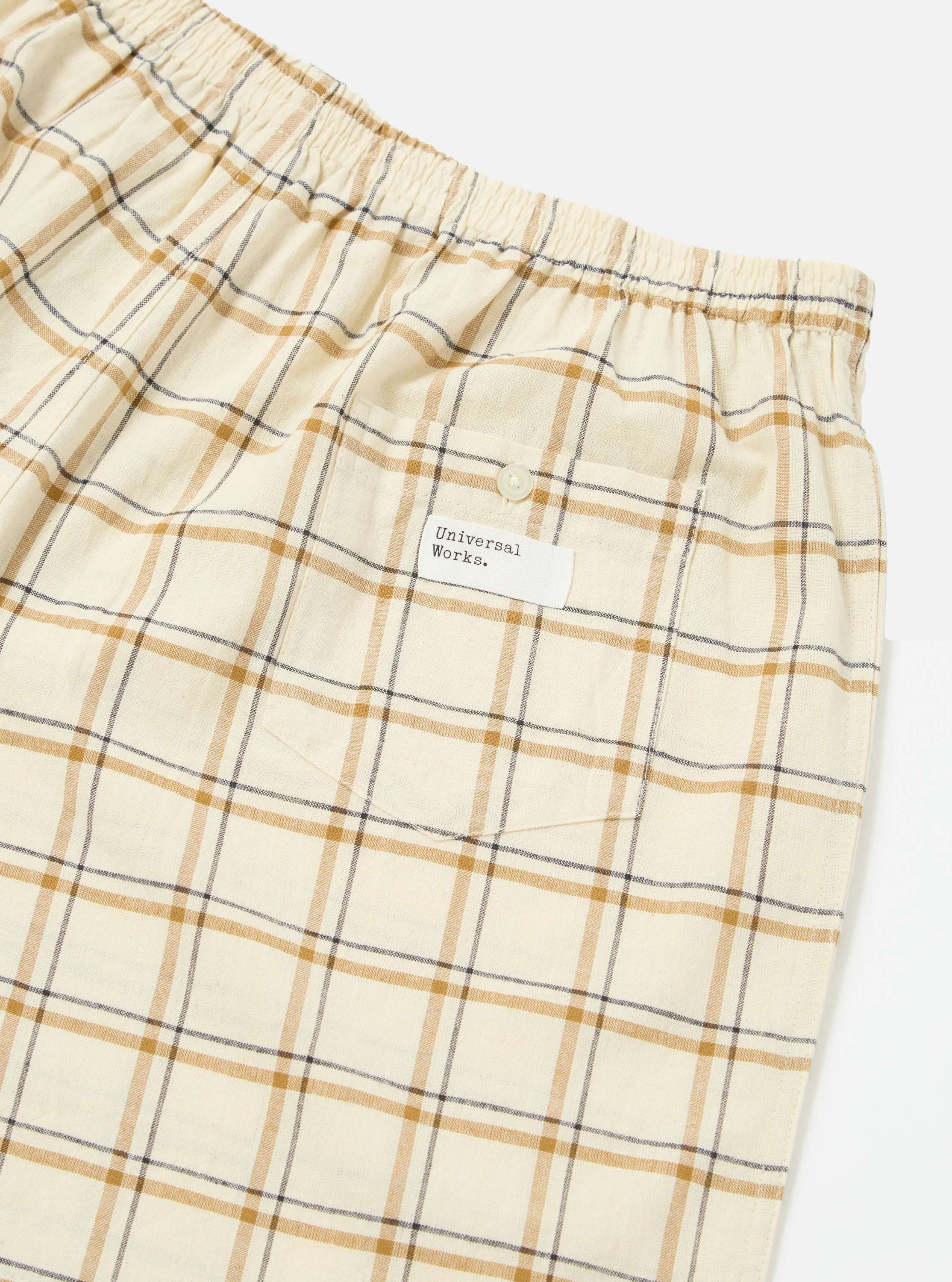 Ecru PJ Plaid Boxer Short - Image 5