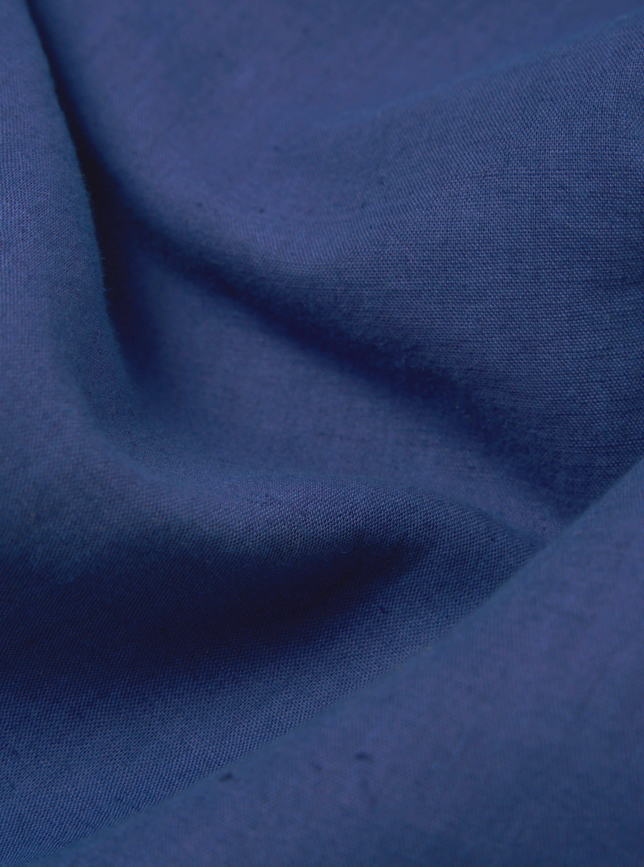 Blue Linen Cotton Shirting Camp Shirt - Image 8