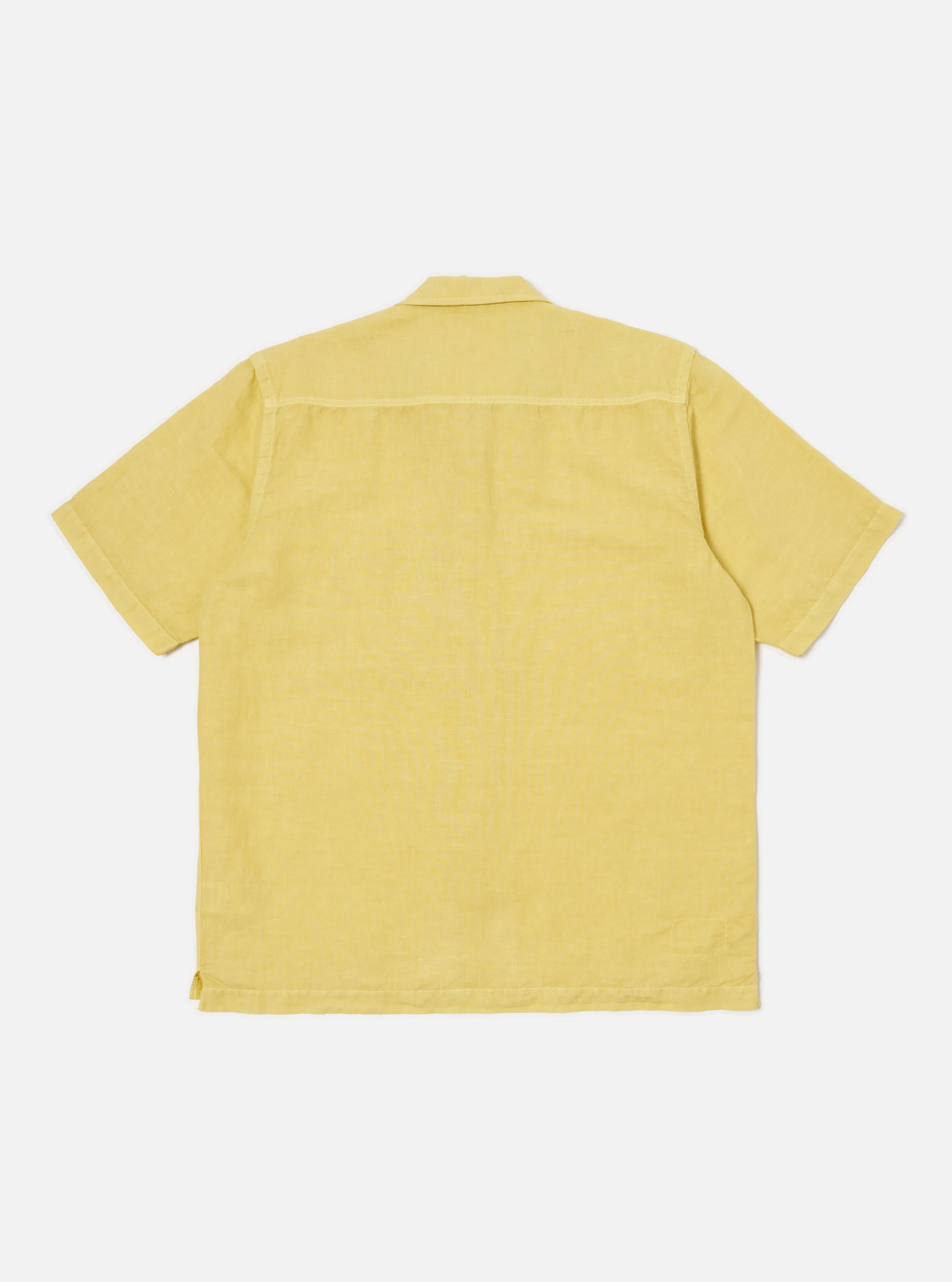 Lemon Linen Cotton Shirting Camp Shirt - Image 4