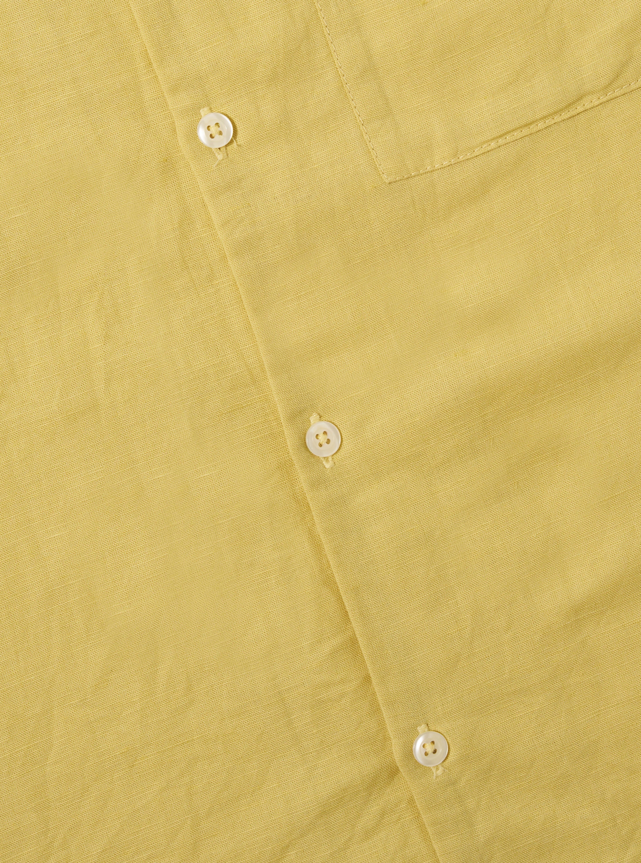 Lemon Linen Cotton Shirting Camp Shirt - Image 7