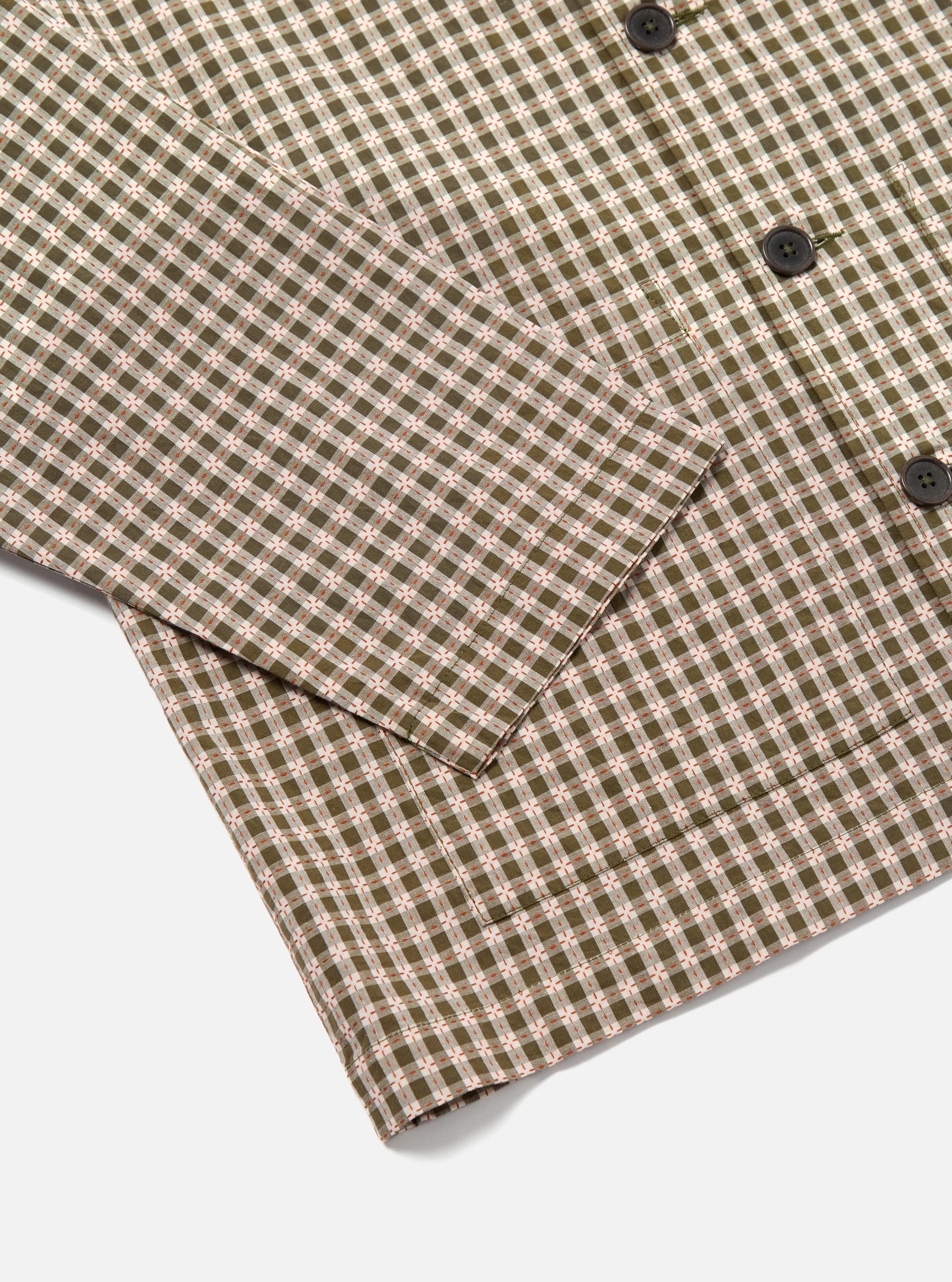 Olive Dobby Check Cancun Jacket - Image 9