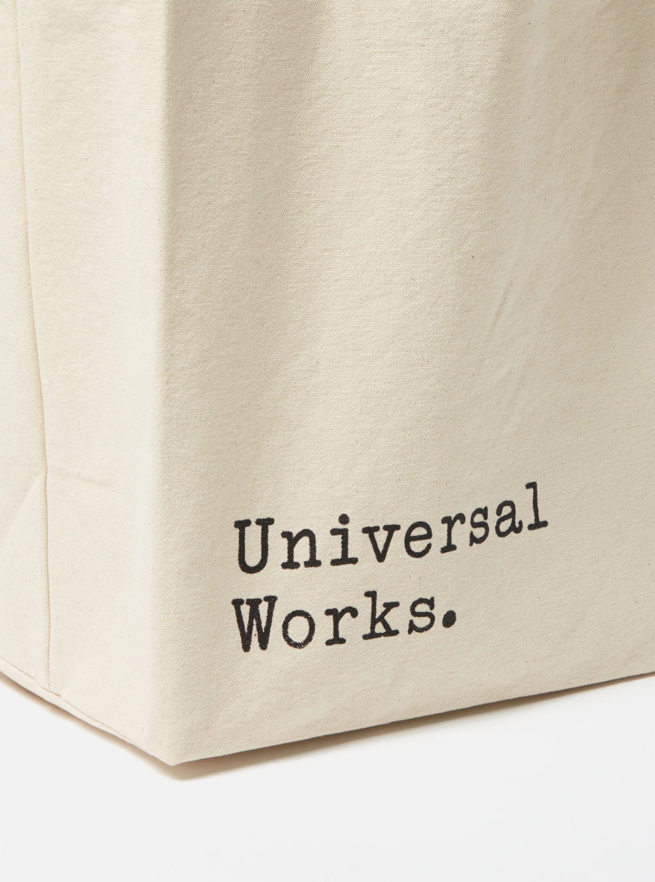 Ecru Cotton Canvas Tote Bag - Image 4
