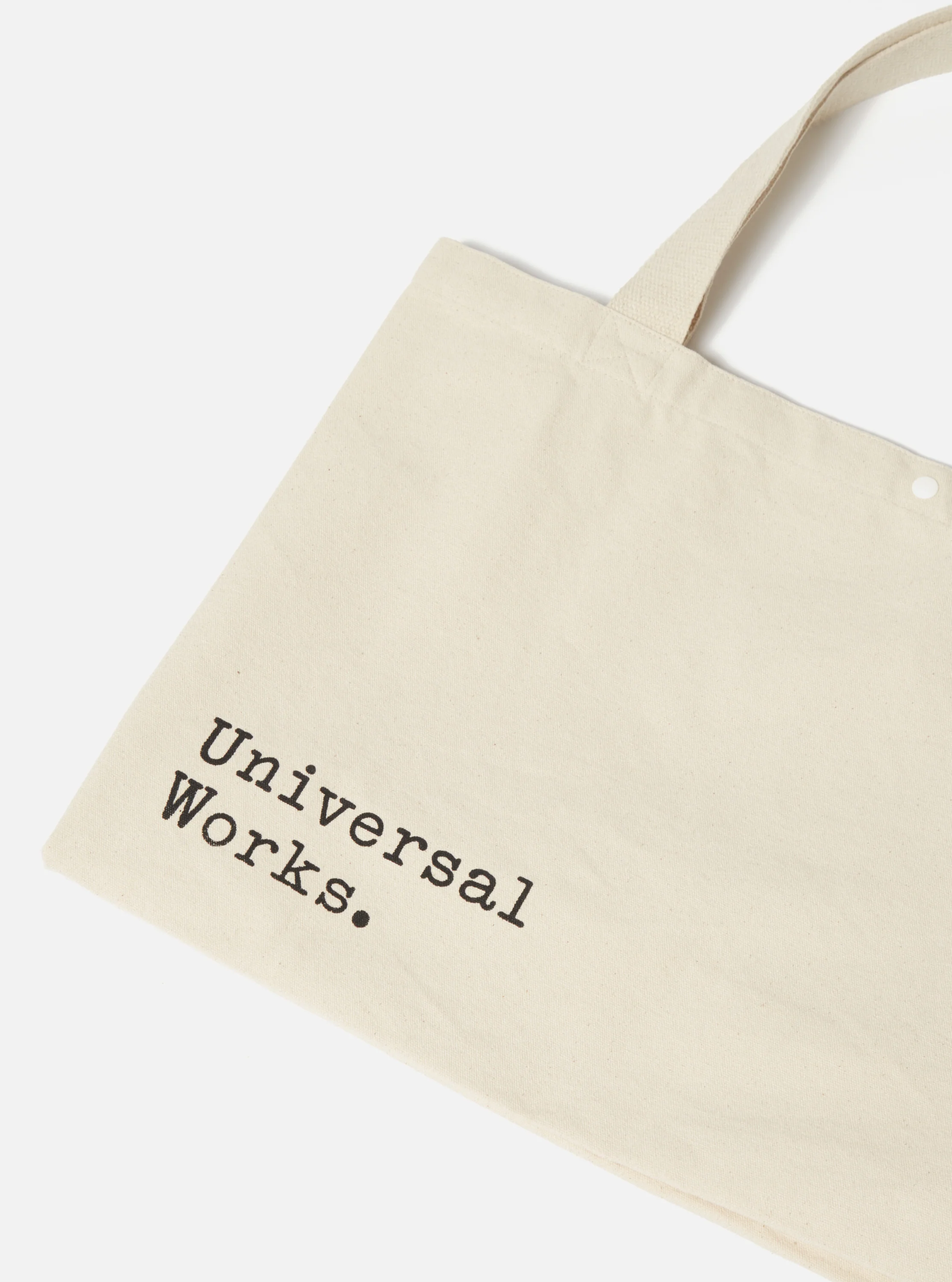 Ecru Cotton Canvas Tote Bag - Image 5