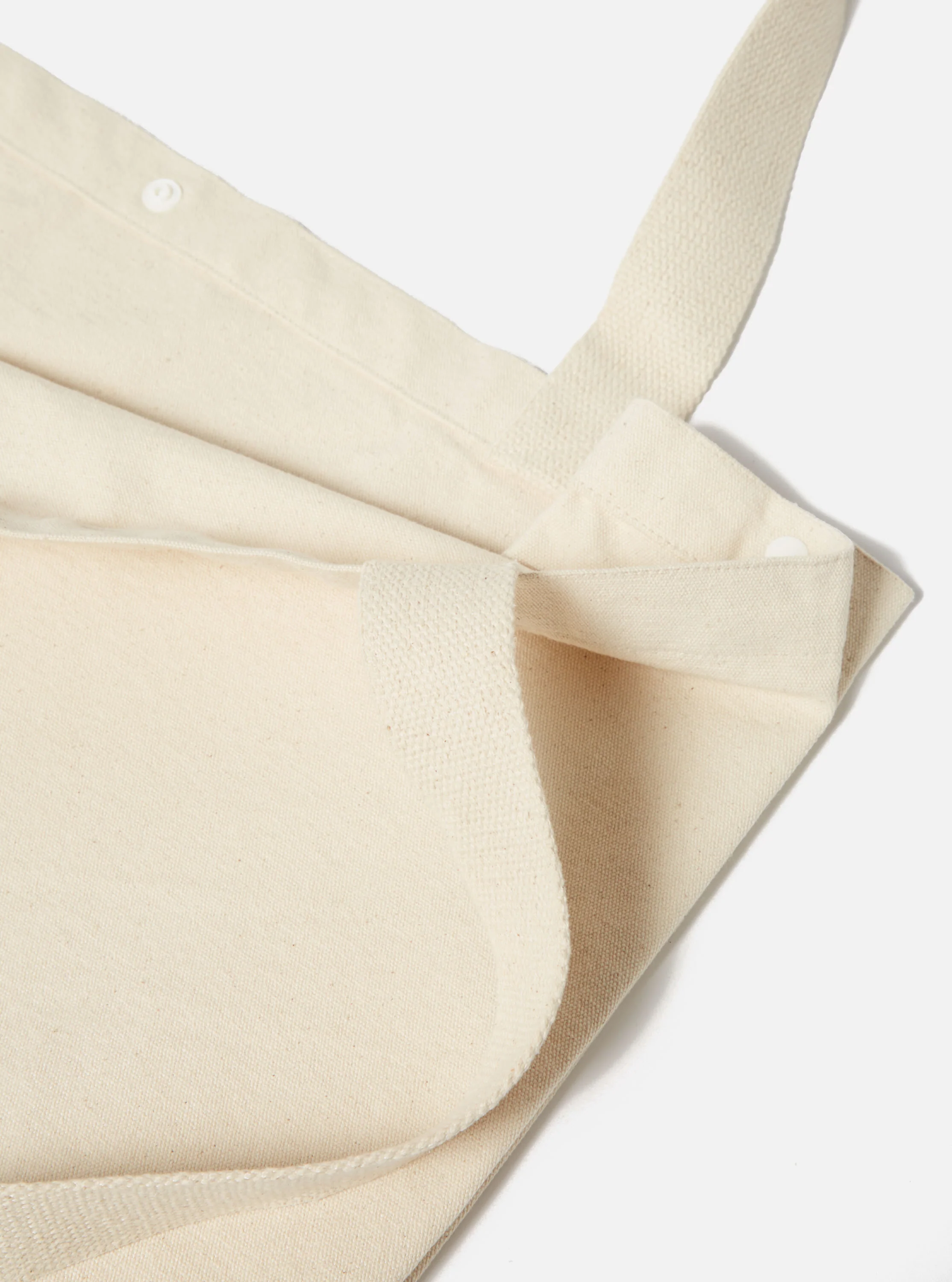 Ecru Cotton Canvas Tote Bag - Image 8