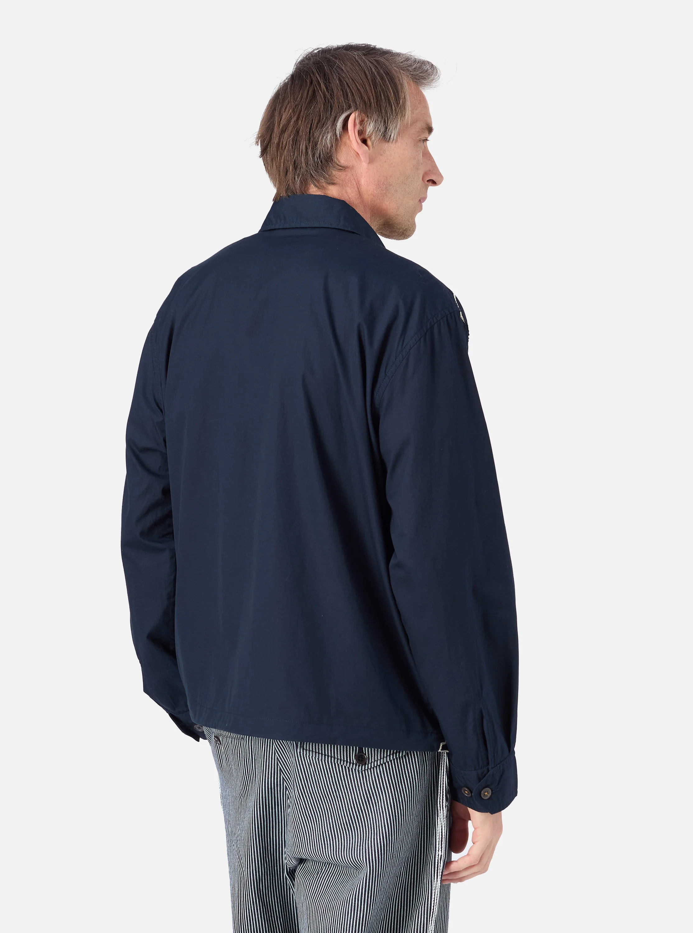Navy Mitla Broadcloth Club Jacket - Image 3