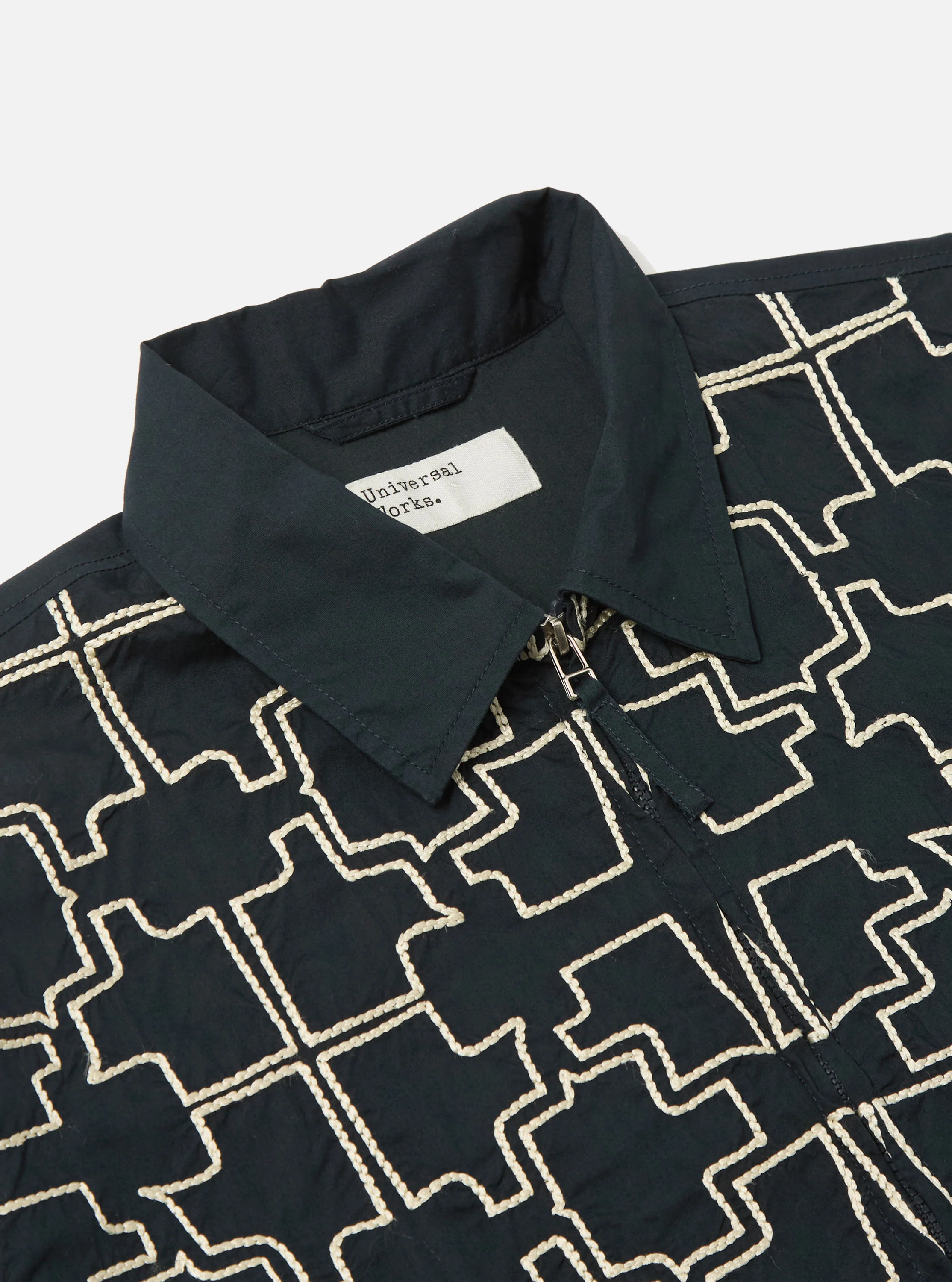 Navy Mitla Broadcloth Club Jacket - Image 5