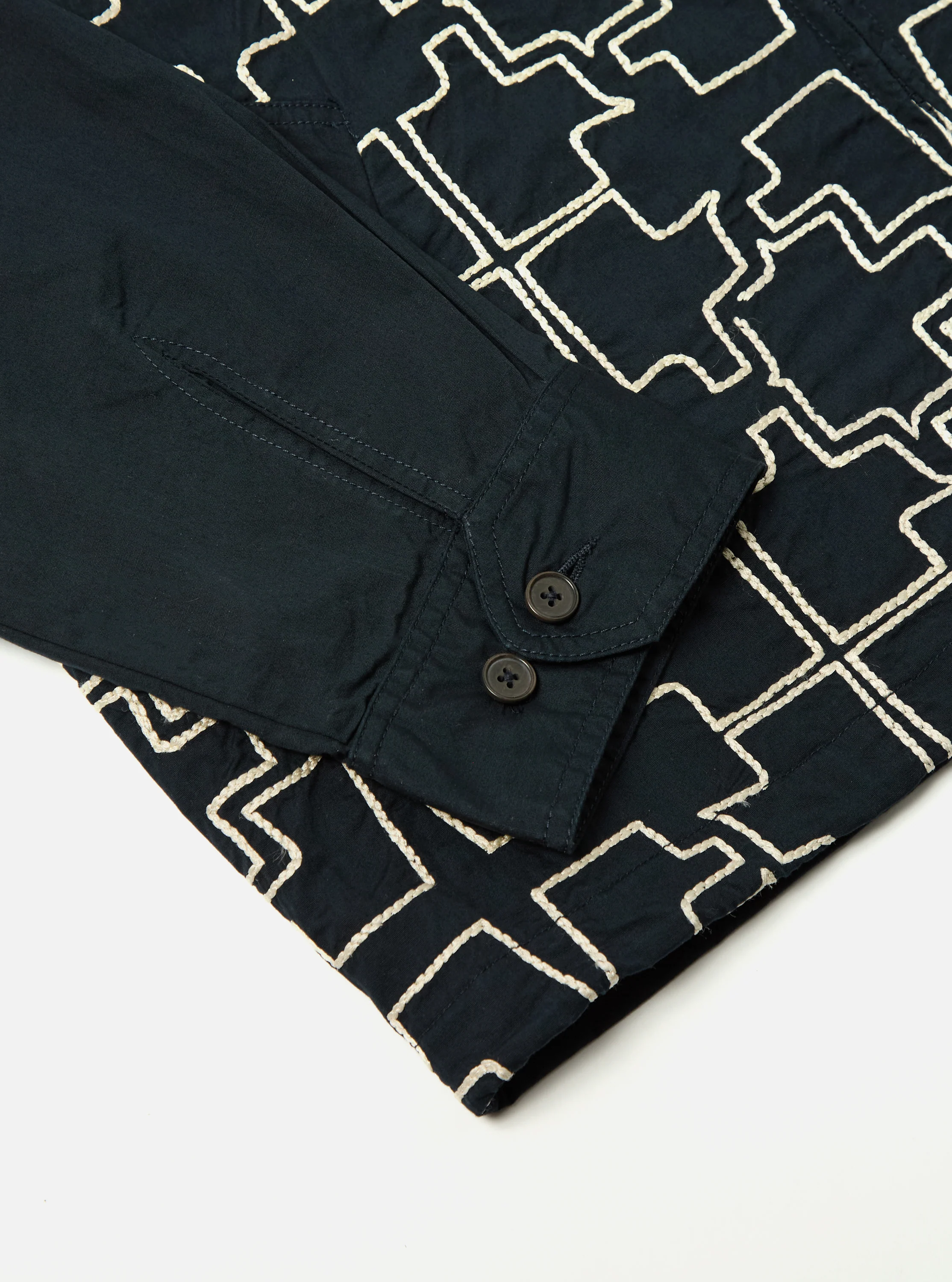 Navy Mitla Broadcloth Club Jacket - Image 7