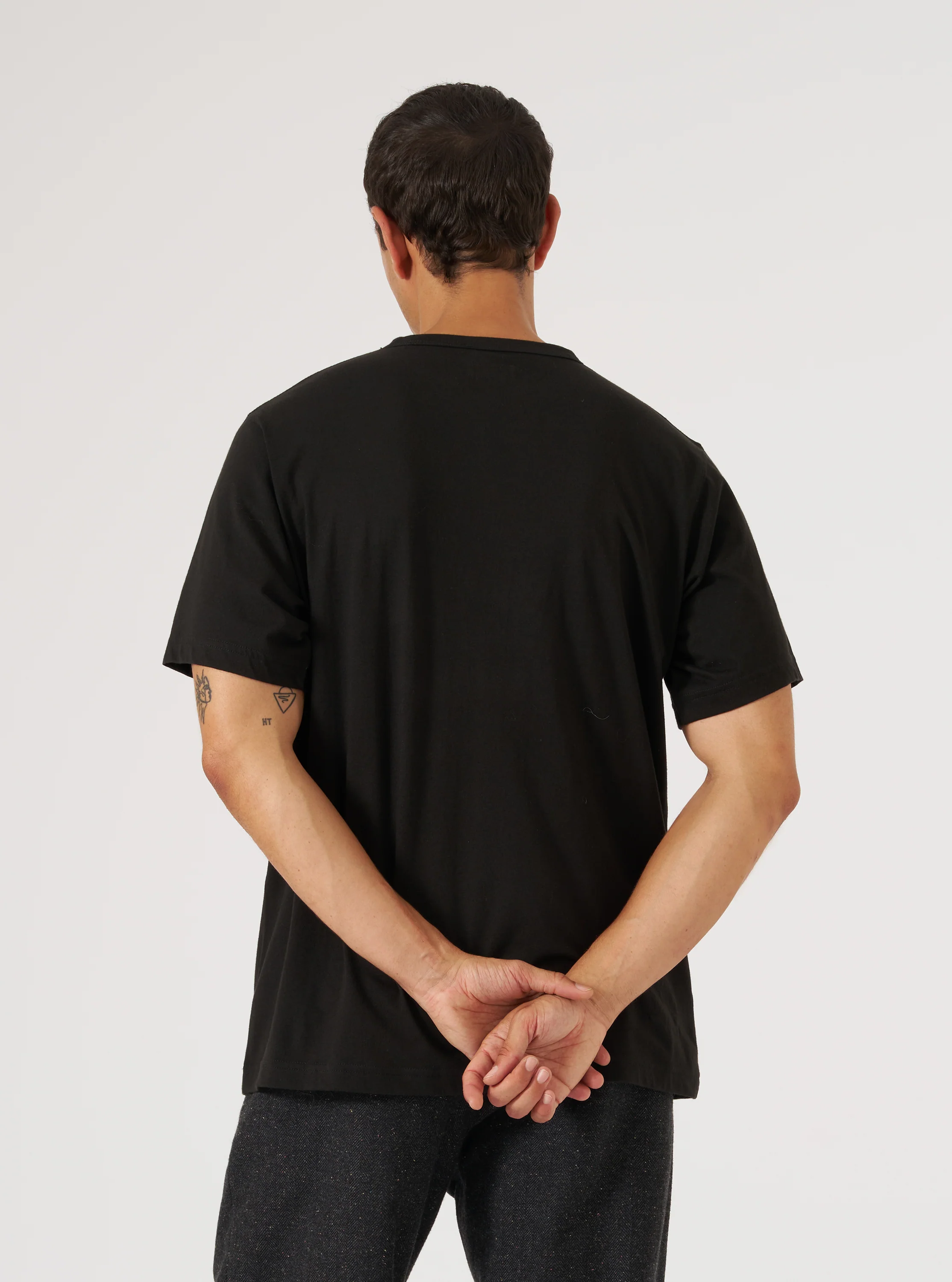 Black Single Jersey Core Tee - Image 3
